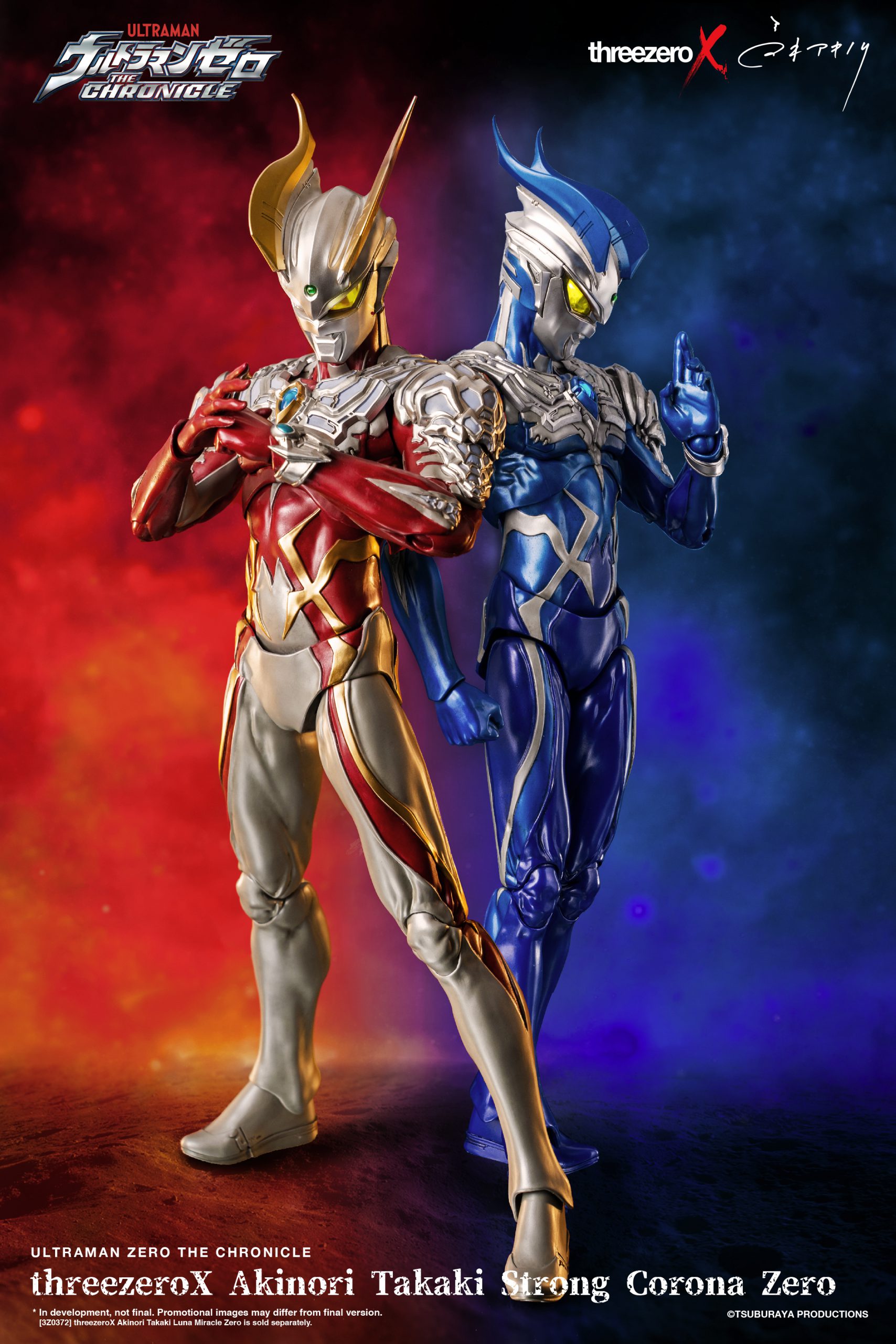 PRE-ORDER threezero - threezeroX Akinori Takaki - Ultraman Zero The Chronicle - Strong Corona Zero