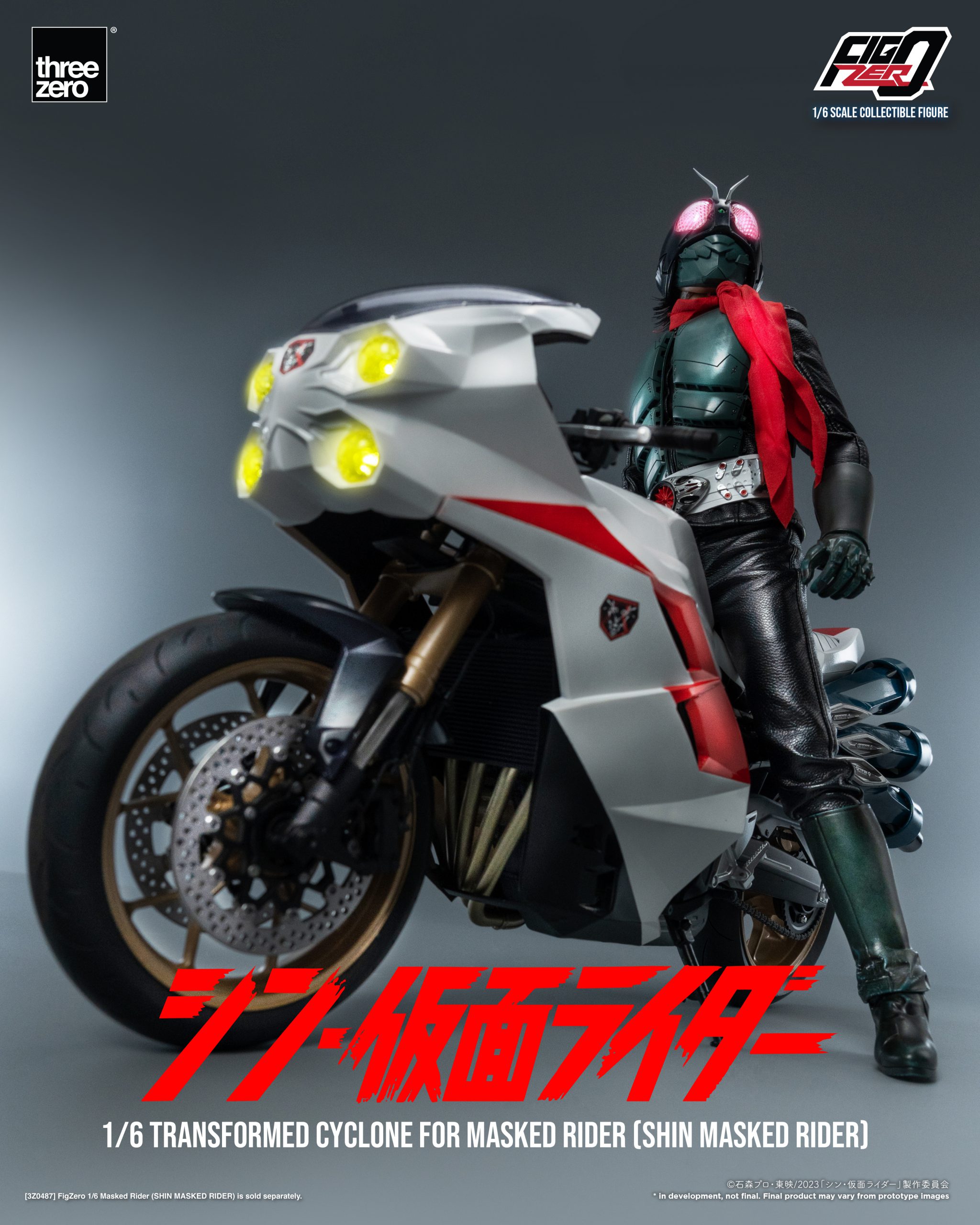 PRE-ORDER threezero - FigZero - Shin Kamen Rider - Transformed Cyclone 1/6