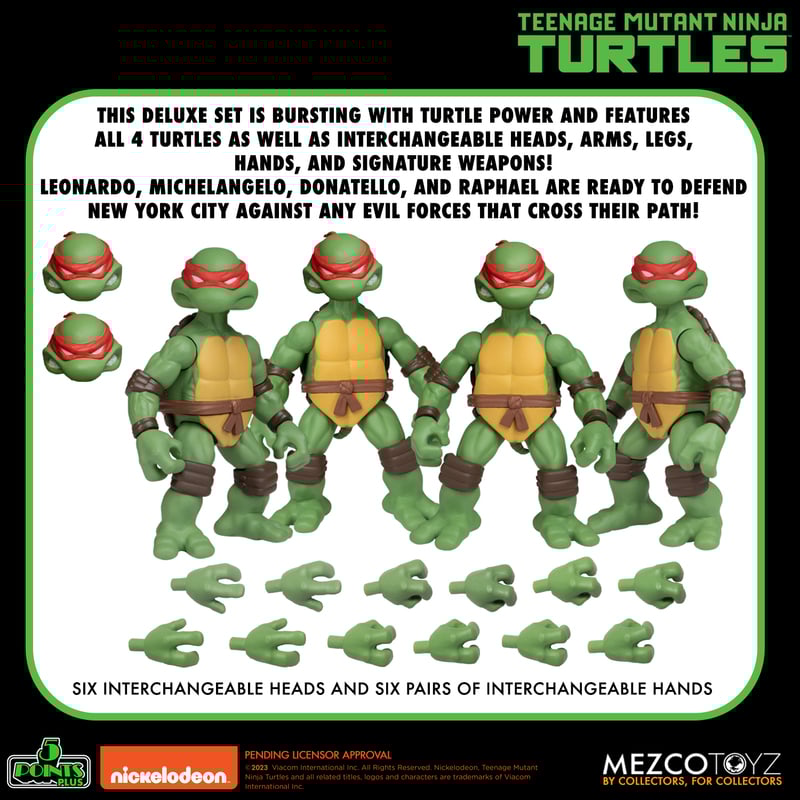 PRE-ORDER Mezco - 5 Points - Teenage Mutant Ninja Turtles Deluxe Set