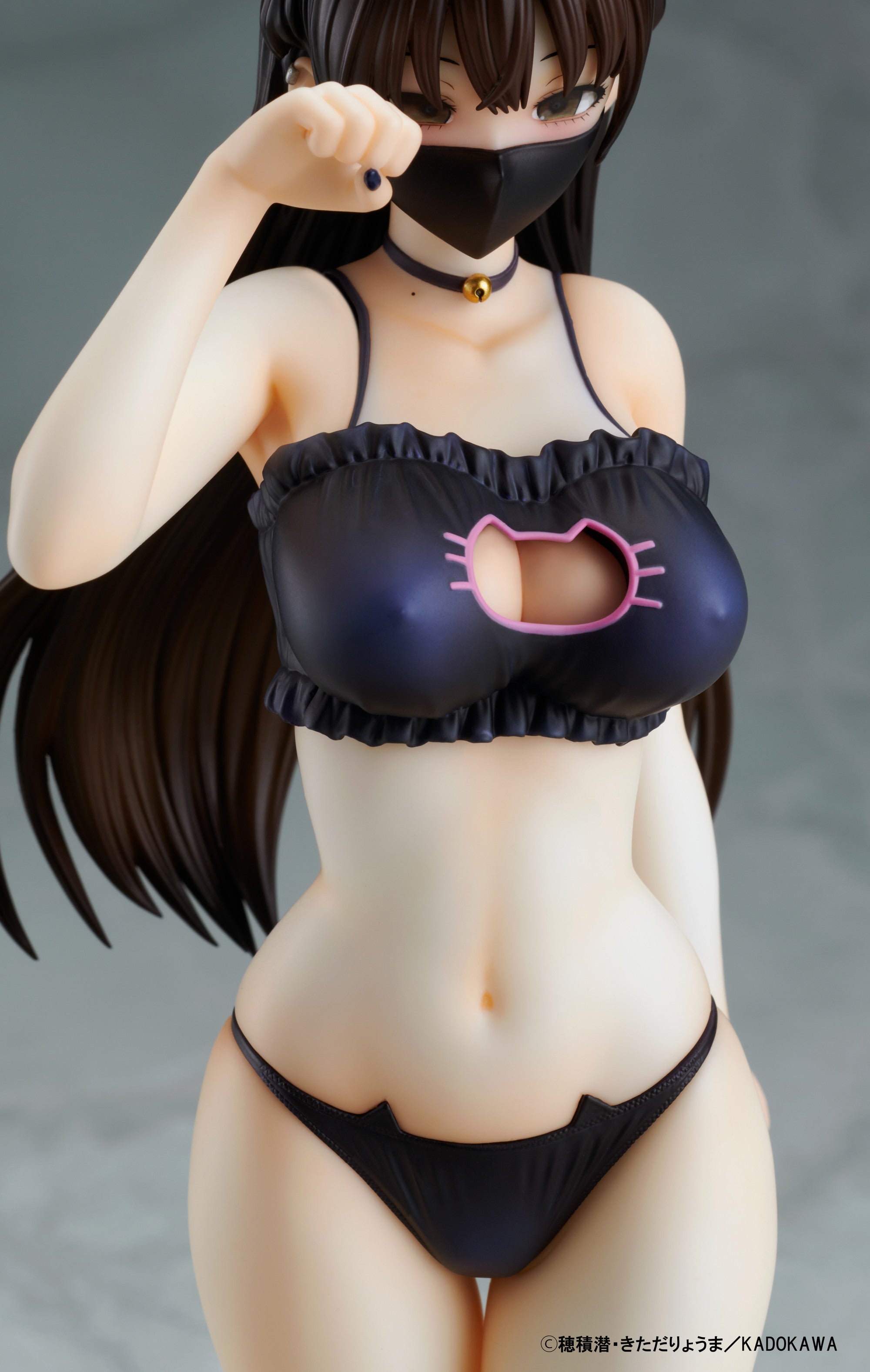 PRE-ORDER Kaitendo - The Story of a Manga Artist Who Was Imprisoned by a Strange High School Girl - Konata: Competition Swimsuit & Cat Lingerie Costume Set 1/6
