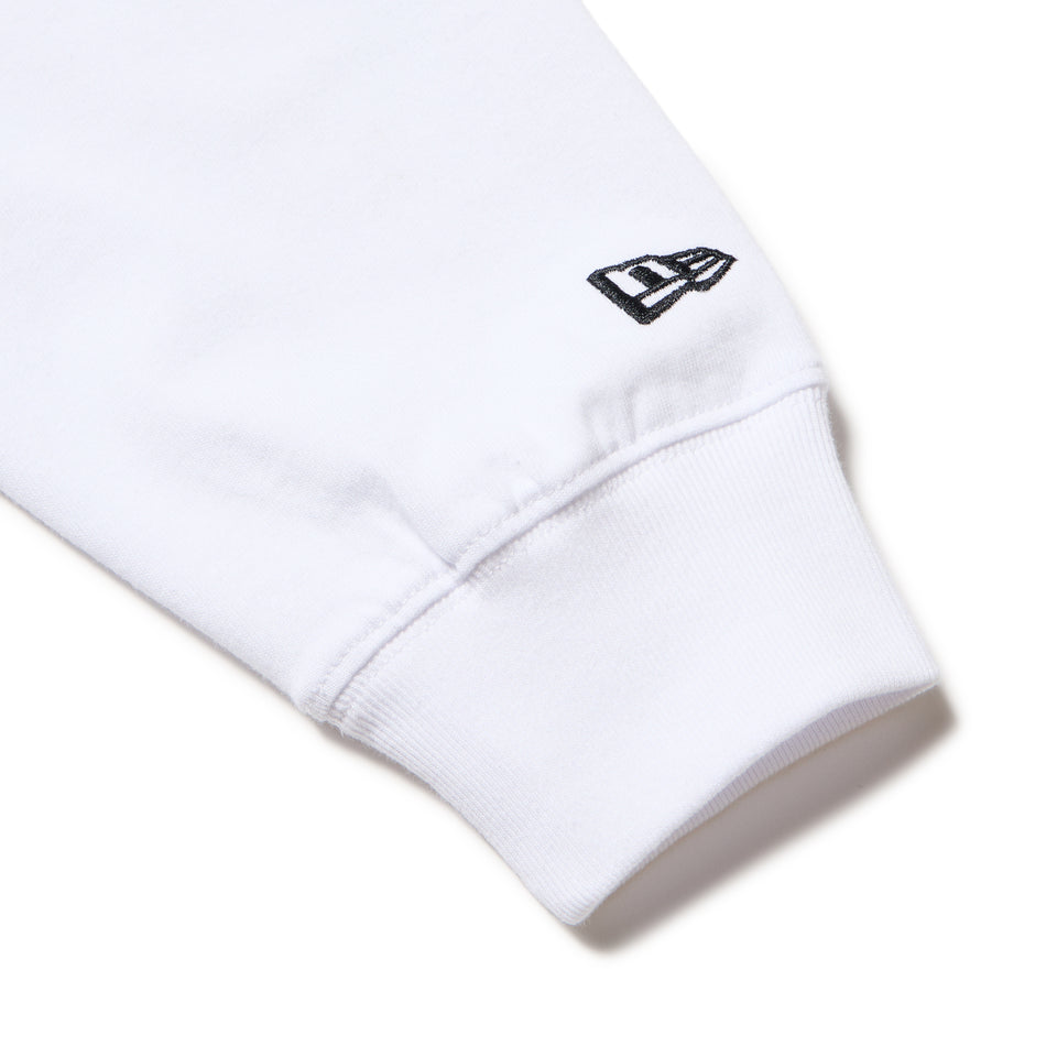 BACK-ORDER NEW ERA JP - Long Sleeve Oversized Cotton T-Shirt - Playstation - Family Mark and New New Era Logo White