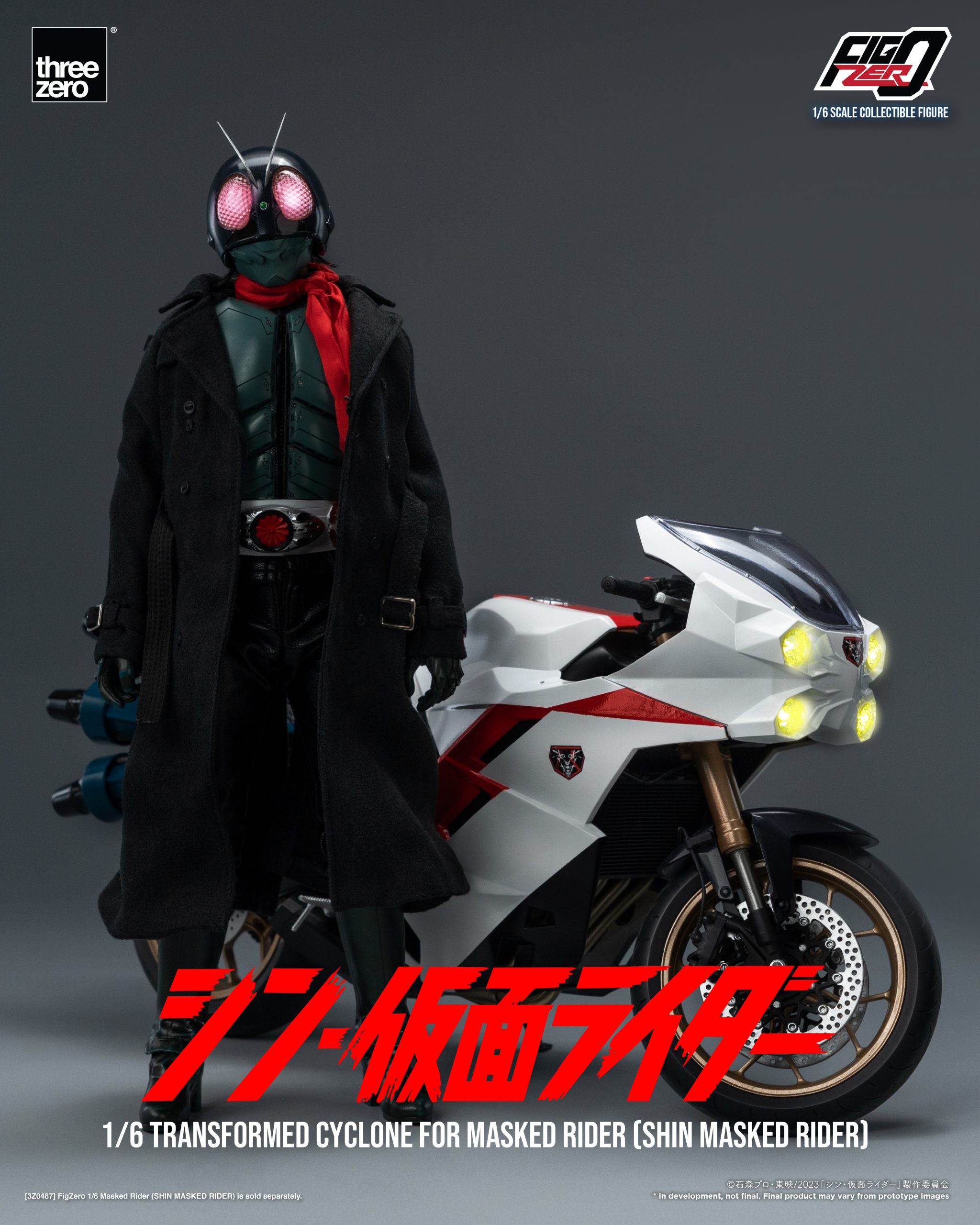PRE-ORDER threezero - FigZero - Shin Kamen Rider - Transformed Cyclone 1/6
