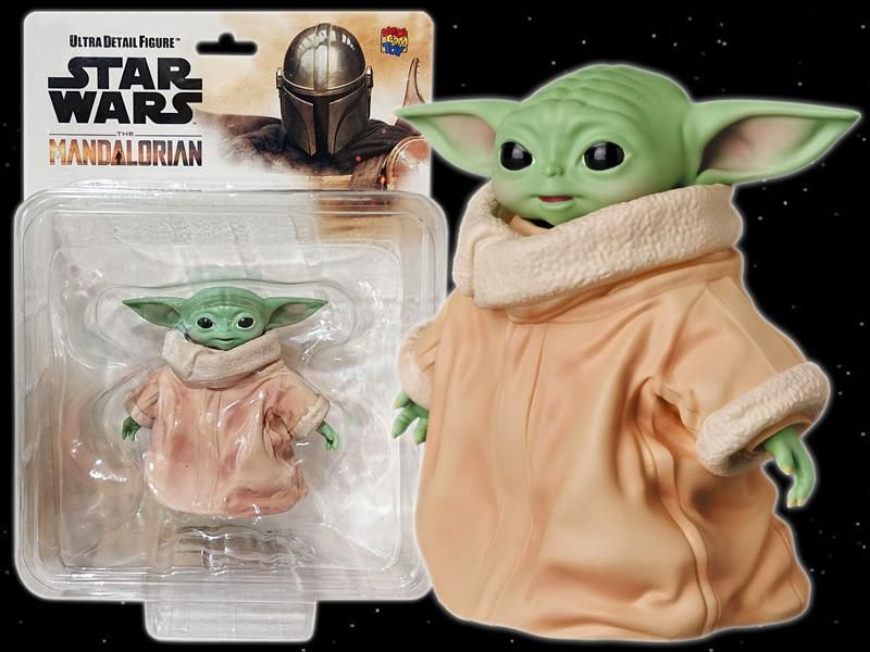 IN-STOCK Medicom Toy - Ultra Detail Figure - Star Wars: The Mandalorian - The Child (Grogu): Smile