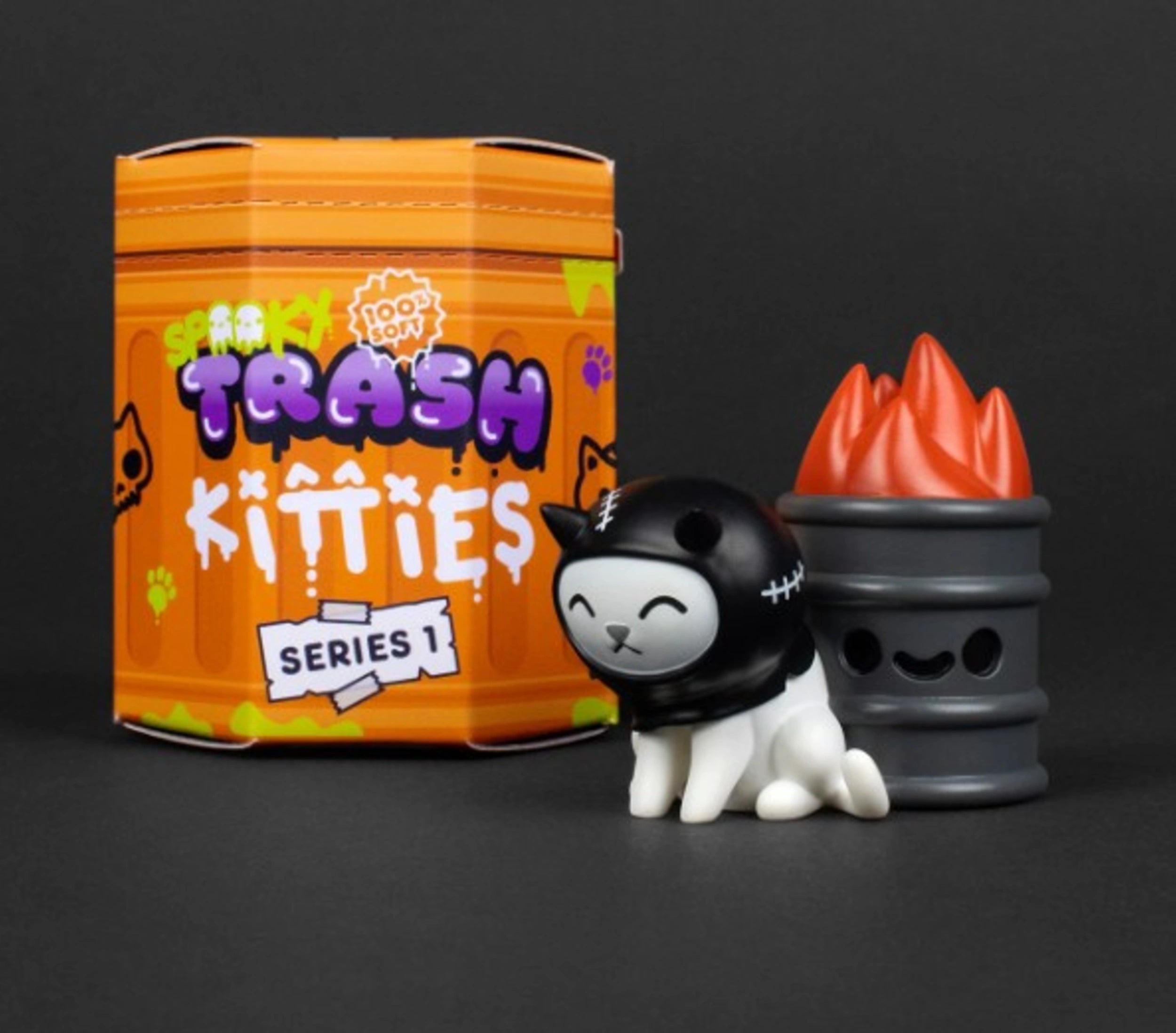 IN-STOCK 100% Soft - Spooky Trash Kitties  Series 1
