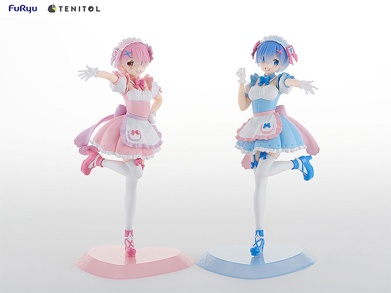 PRE-ORDER FuRyu - TENITOL - Re:ZERO -Starting Life in Another World- - Yumekawa Maid Rem & Ram: Set With Bonus