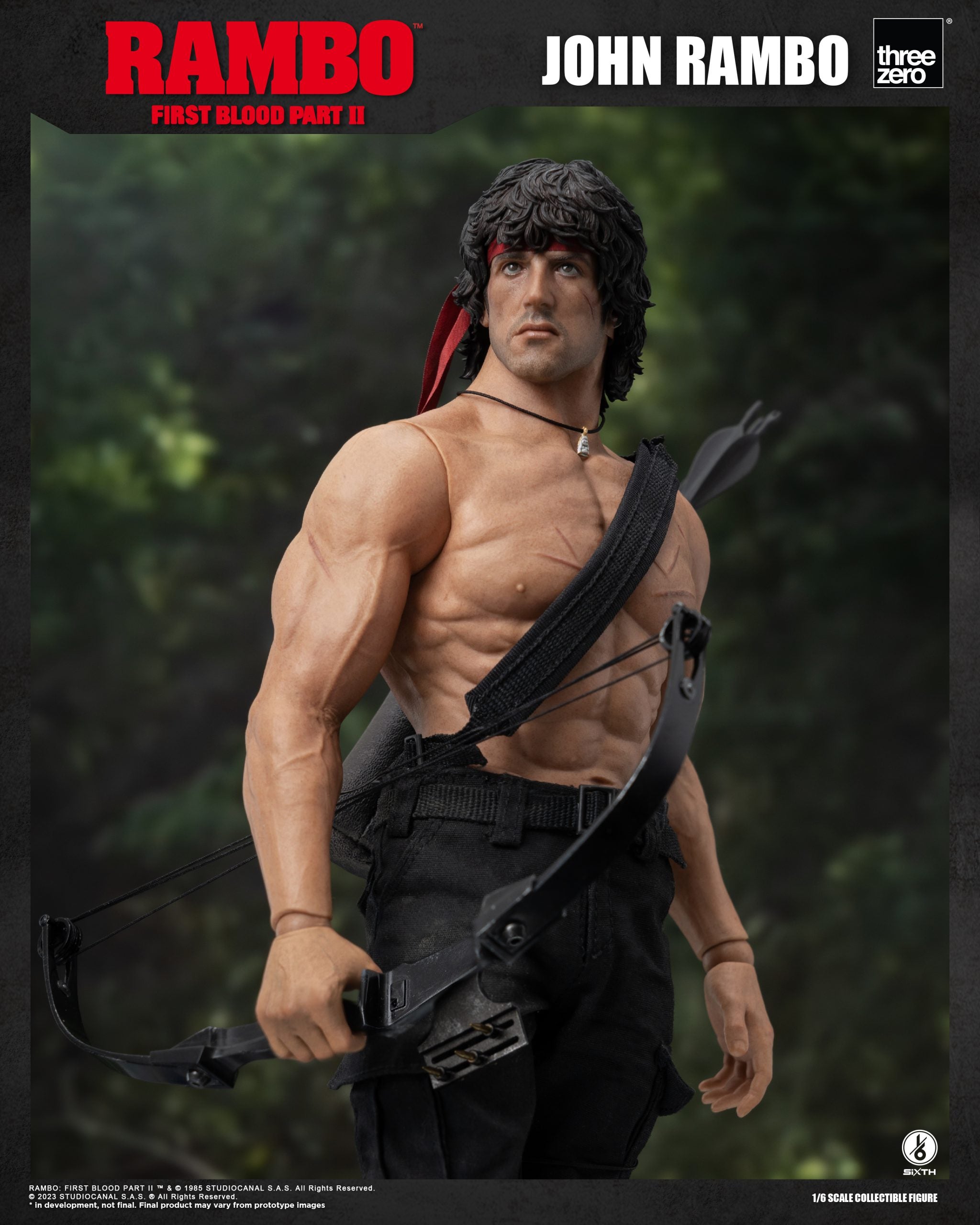 PRE-ORDER threezero - Rambo: First Blood Part II - John Rambo 1/6