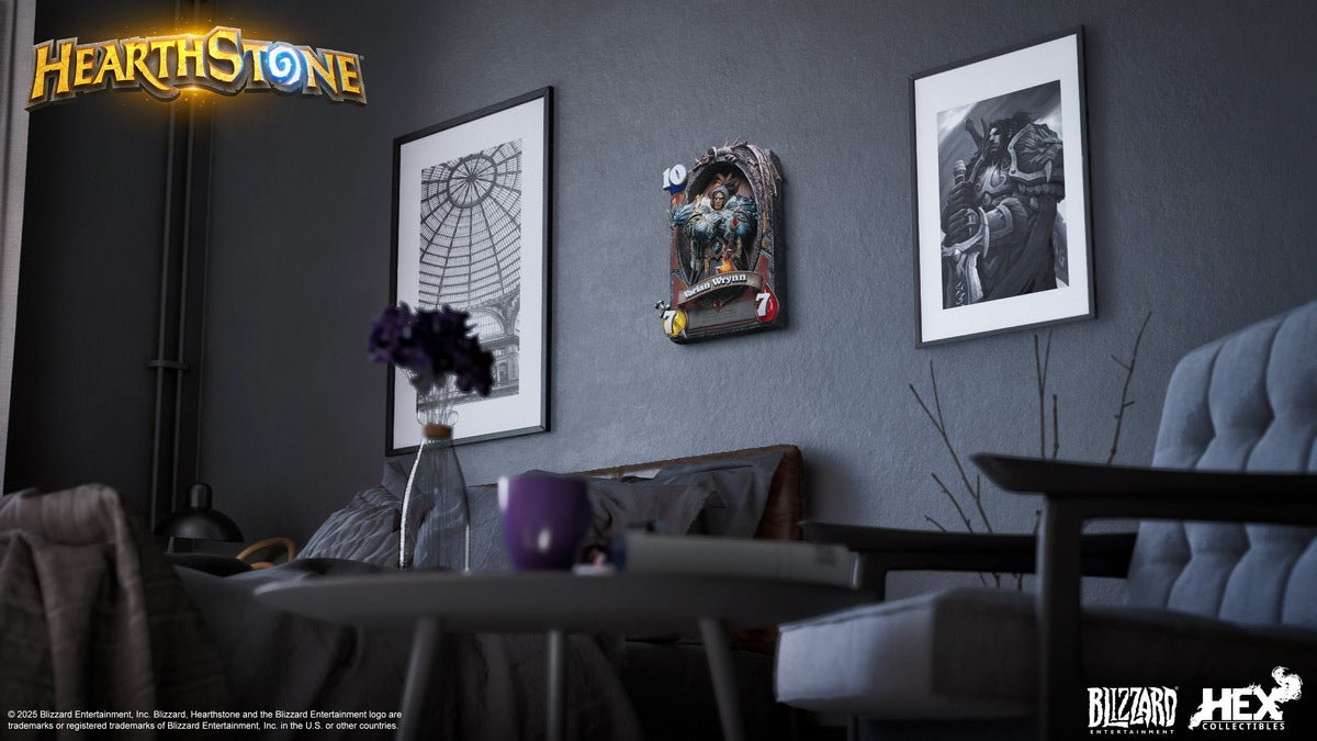 PRE-ORDER HEX Collectibles - Hearthstone - Varian Wrynn Card Art Statue