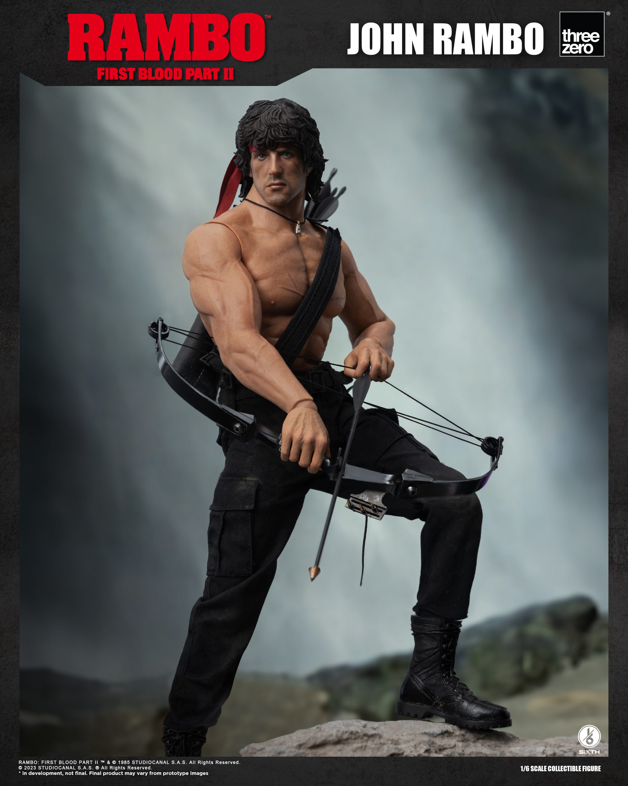 PRE-ORDER threezero - Rambo: First Blood Part II - John Rambo 1/6