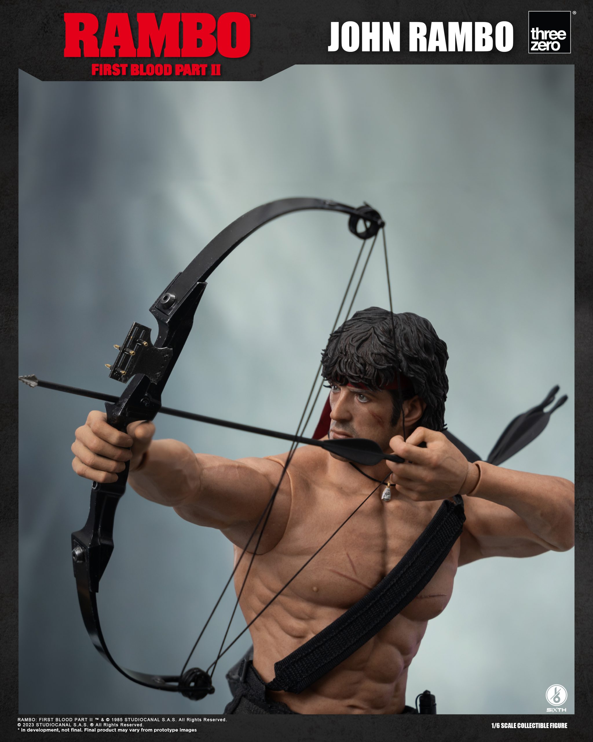 PRE-ORDER threezero - Rambo: First Blood Part II - John Rambo 1/6