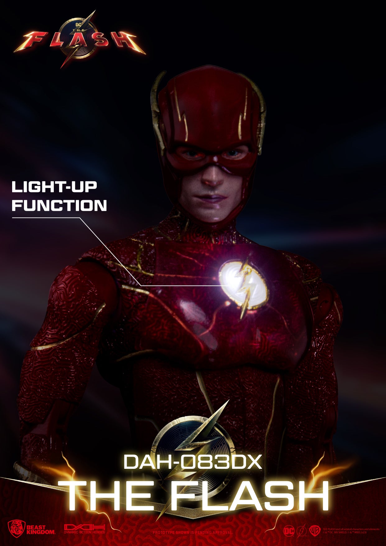 PRE-ORDER Beast Kingdom - Dynamic 8action Heroes - The Flash Movie - The Flash: Deluxe Version