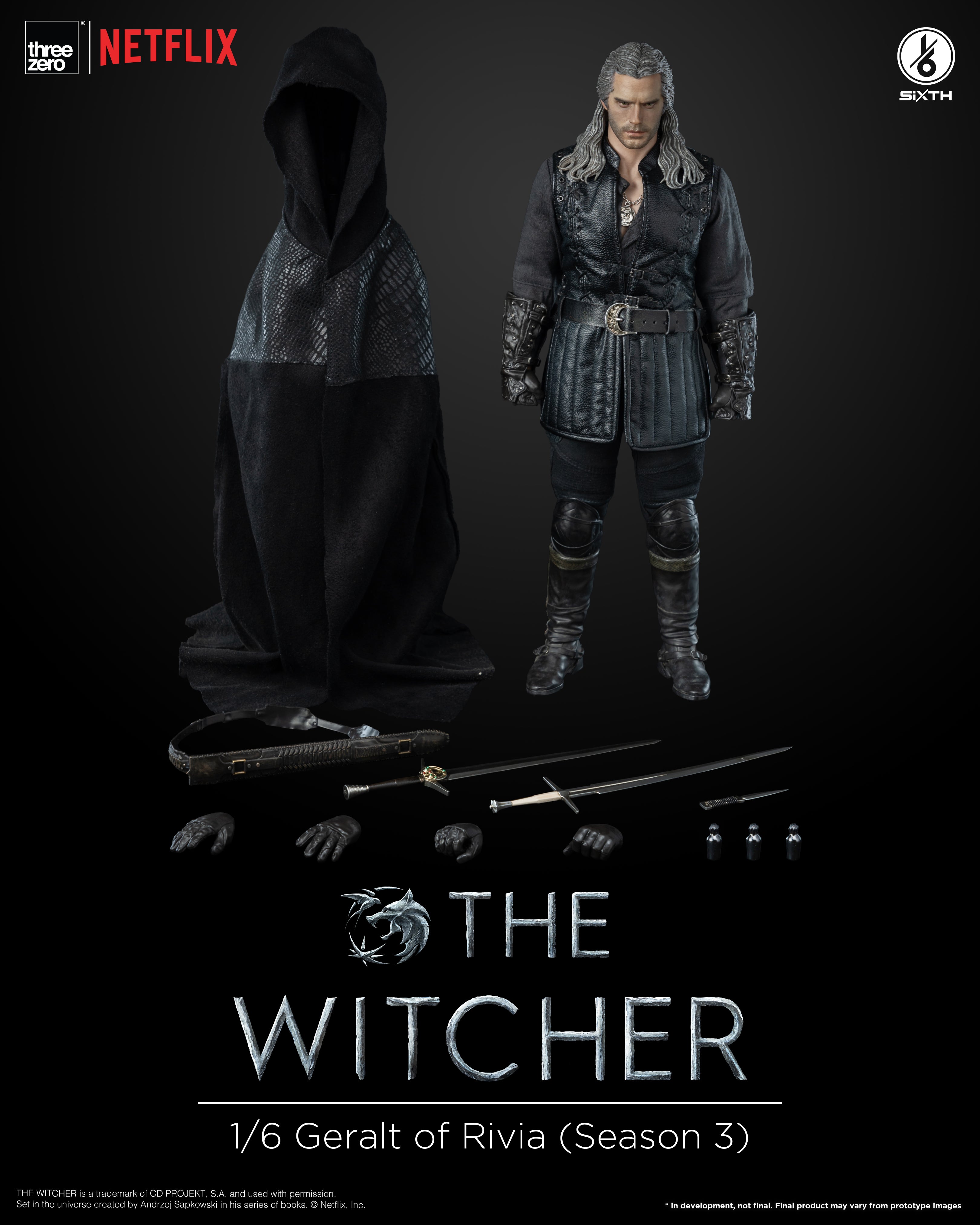 PRE-ORDER threezero - The Witcher - Geralt of Rivia: Season 3 1/6