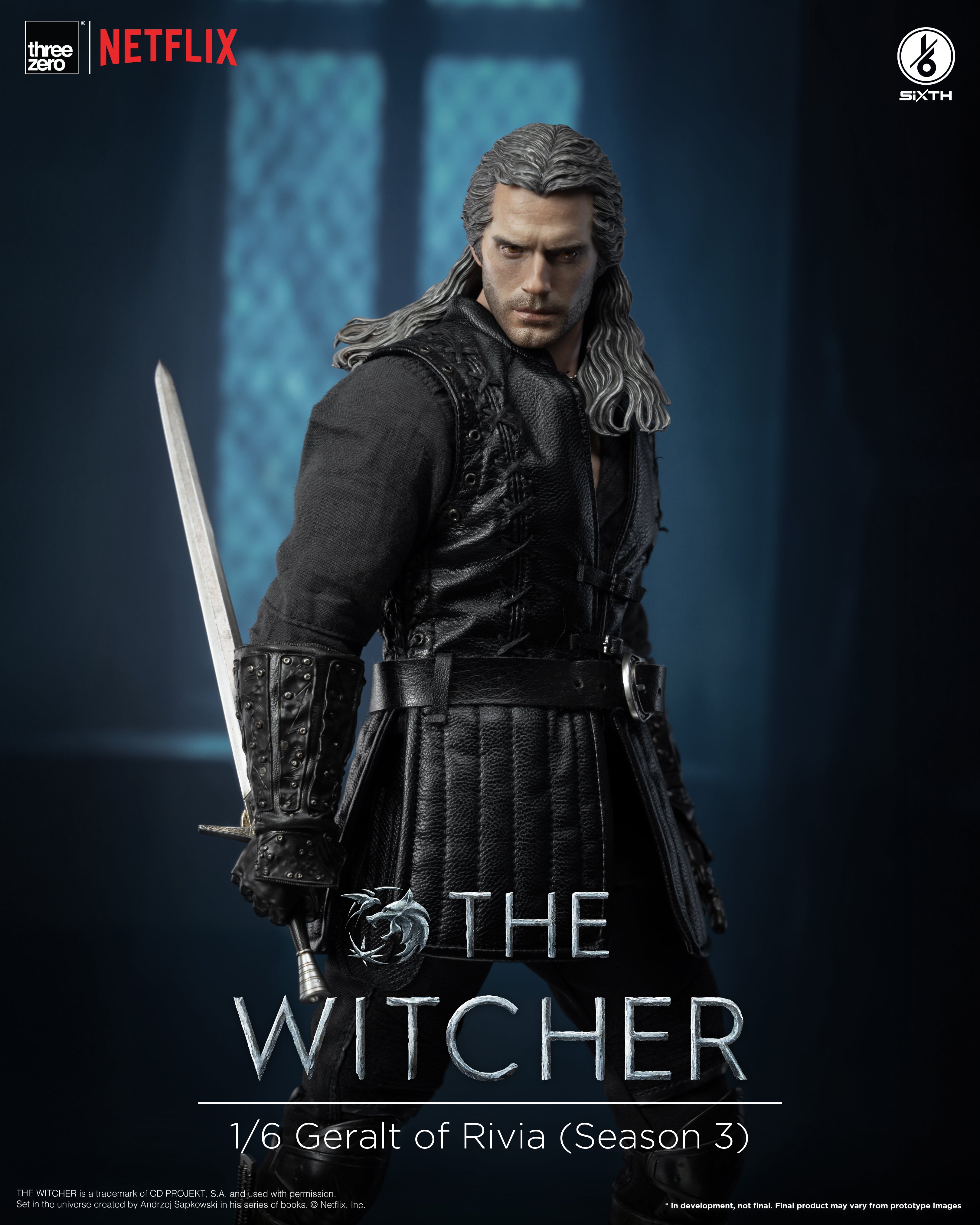 PRE-ORDER threezero - The Witcher - Geralt of Rivia: Season 3 1/6