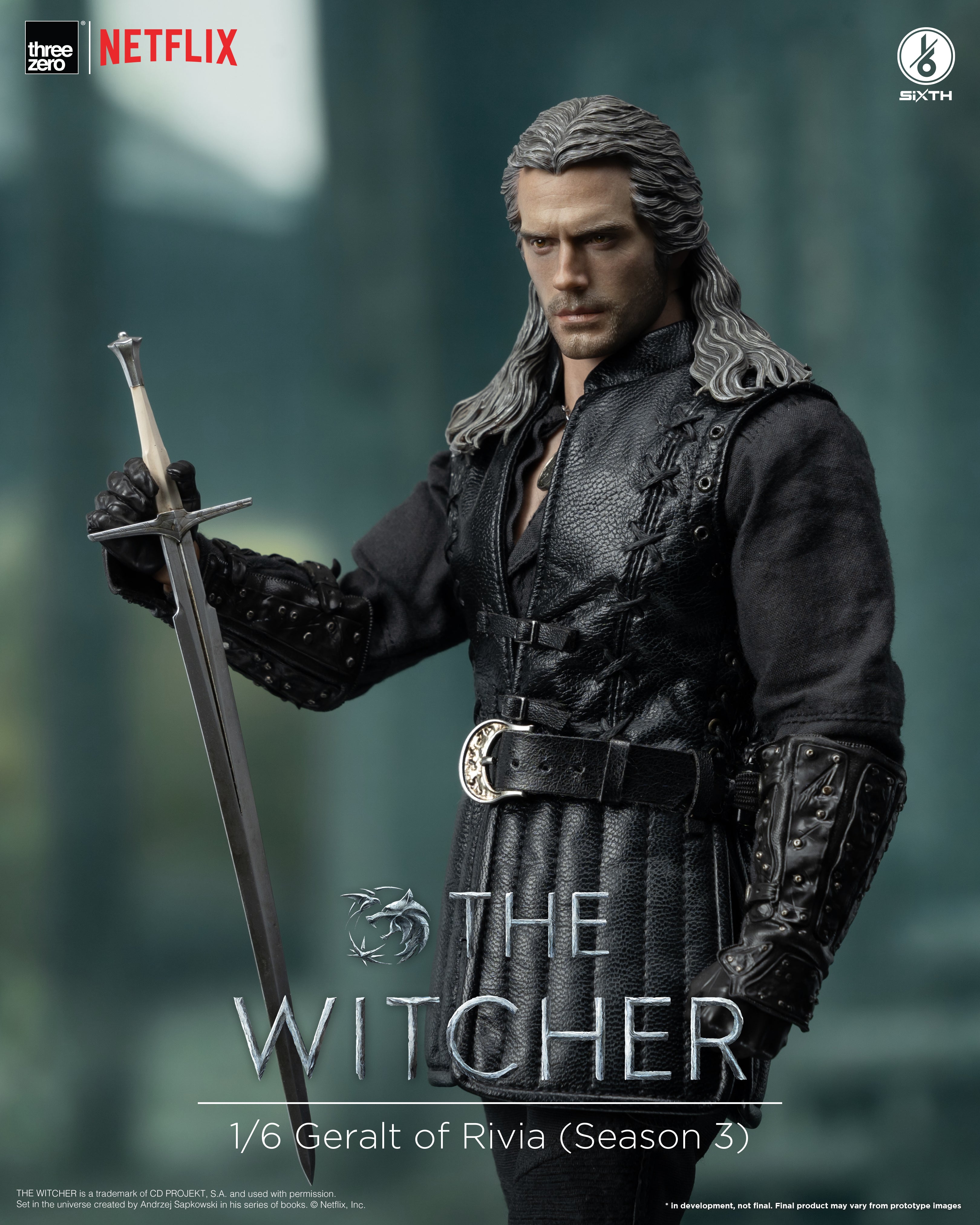 PRE-ORDER threezero - The Witcher - Geralt of Rivia: Season 3 1/6