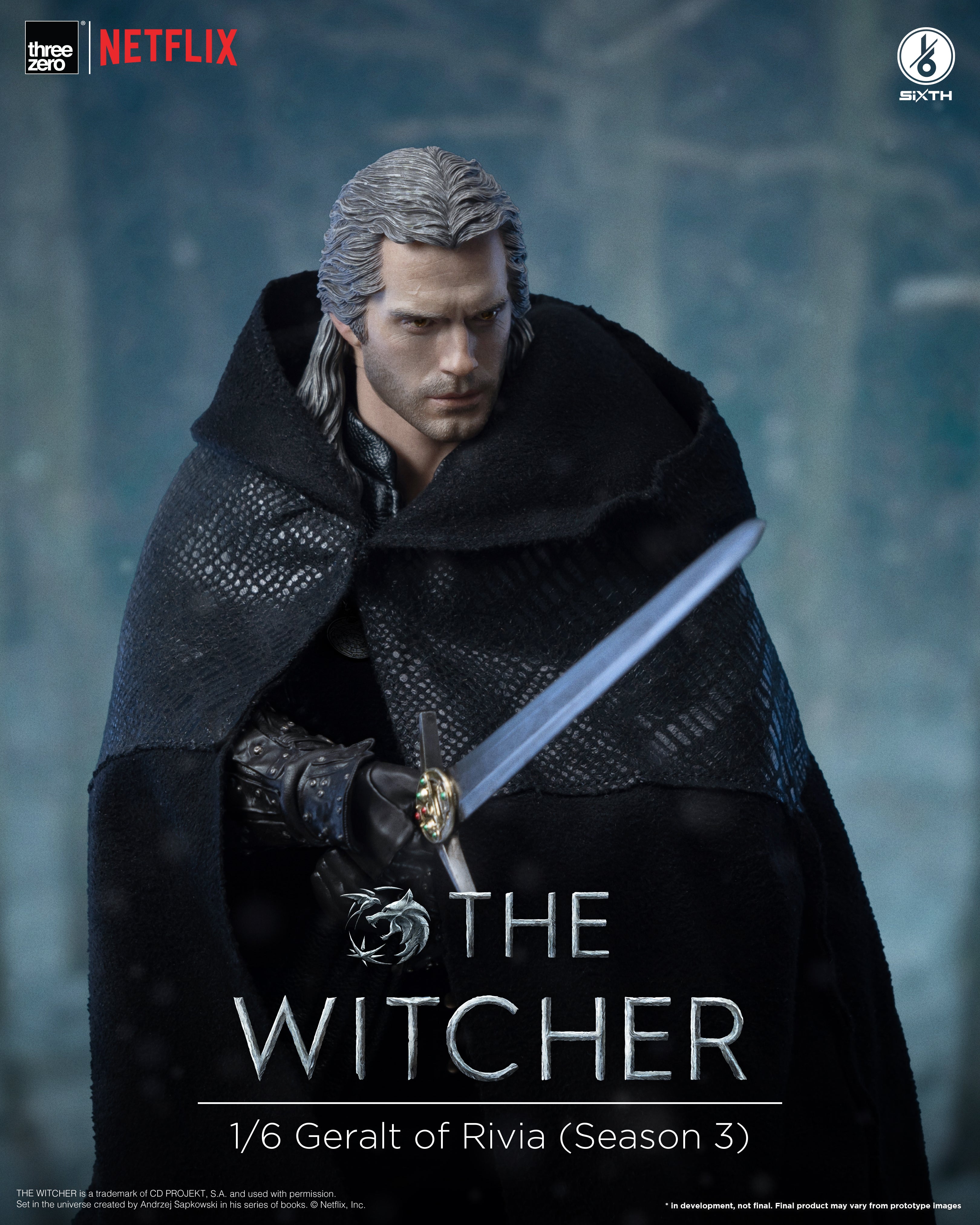 PRE-ORDER threezero - The Witcher - Geralt of Rivia: Season 3 1/6