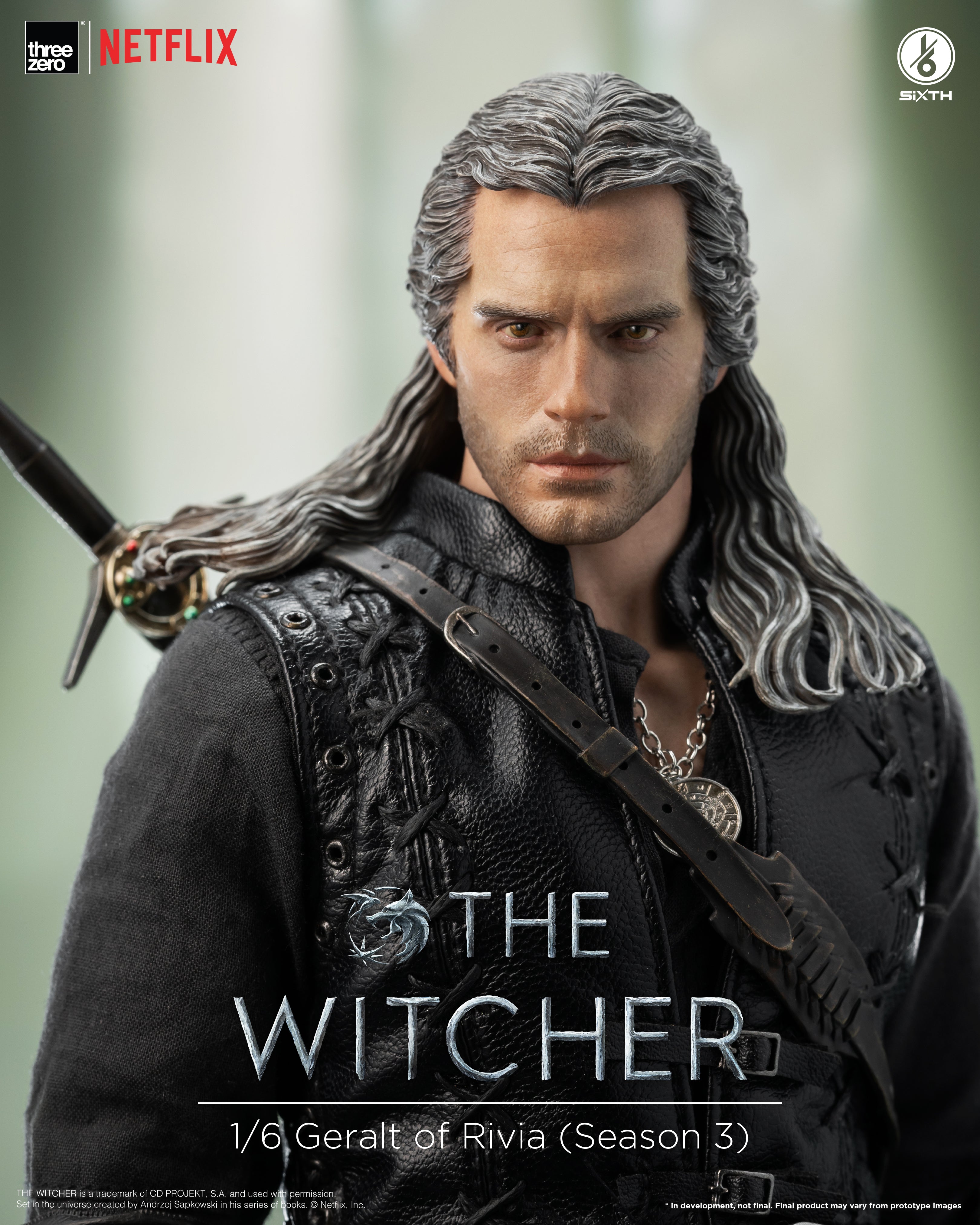 PRE-ORDER threezero - The Witcher - Geralt of Rivia: Season 3 1/6