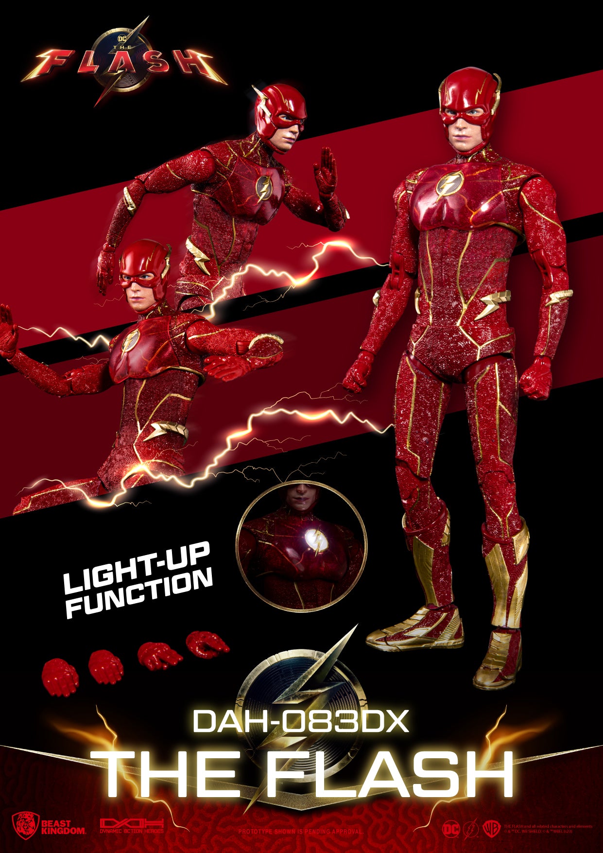 PRE-ORDER Beast Kingdom - Dynamic 8action Heroes - The Flash Movie - The Flash: Deluxe Version