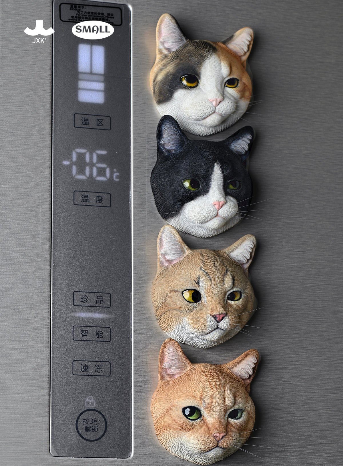 PRE-ORDER JXK - Small Cat Head Fridge Magnet