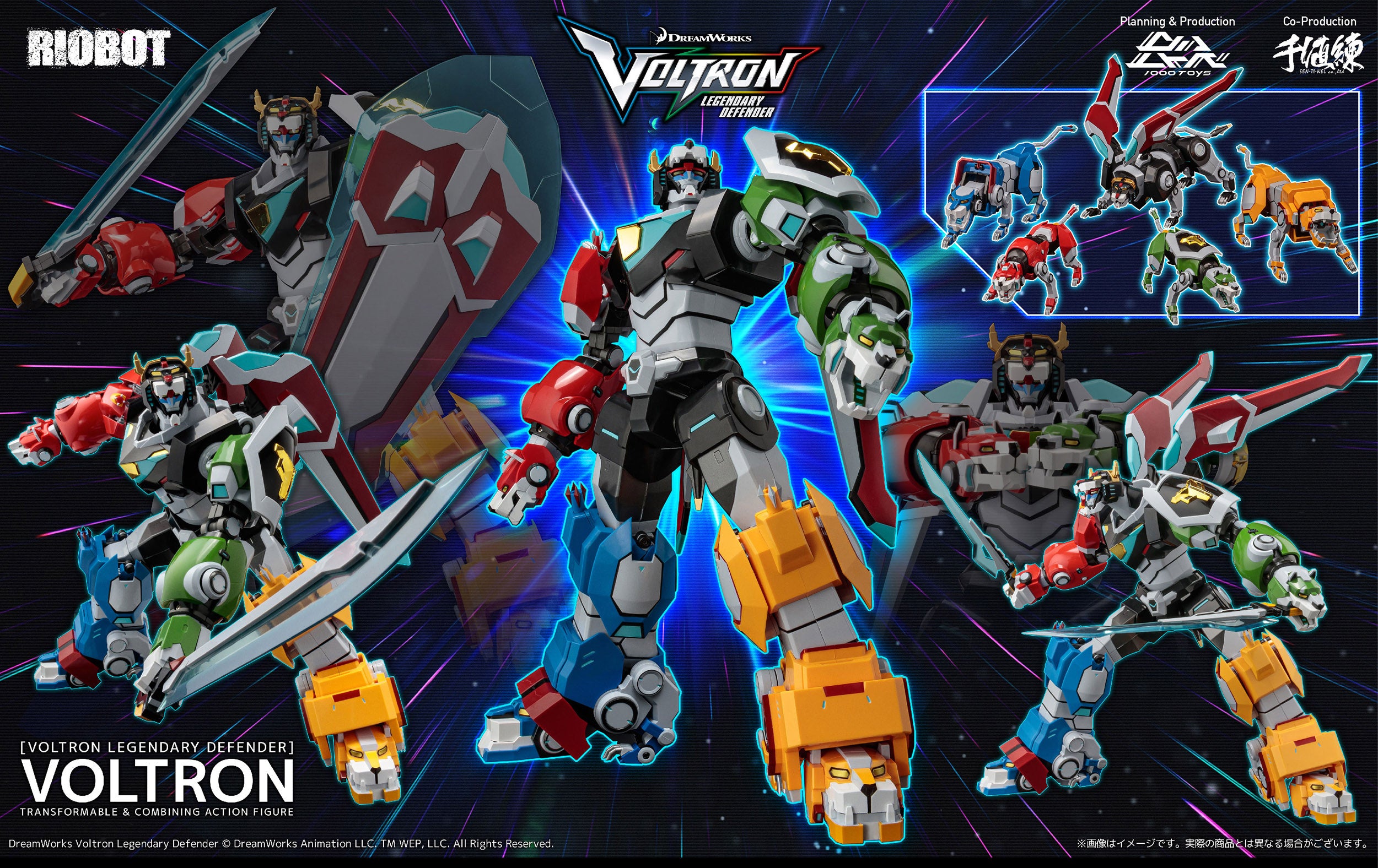 PRE-ORDER 1000toys - RIOBOT - Voltron: Legendary Defender - Voltron [EXCLUSIVE]
