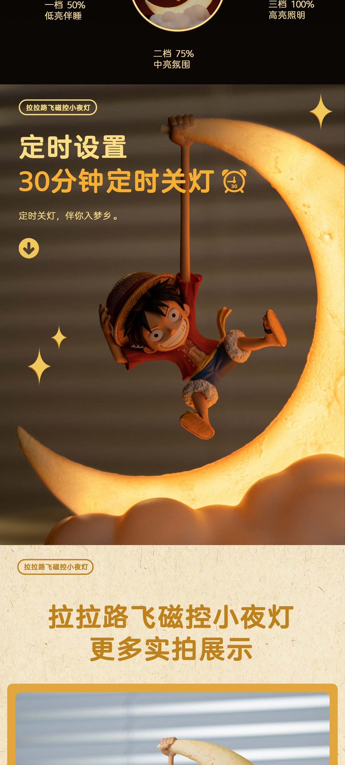 IN-STOCK Happy Life Studio - One Piece - Monkey D. Luffy Magnetic Light