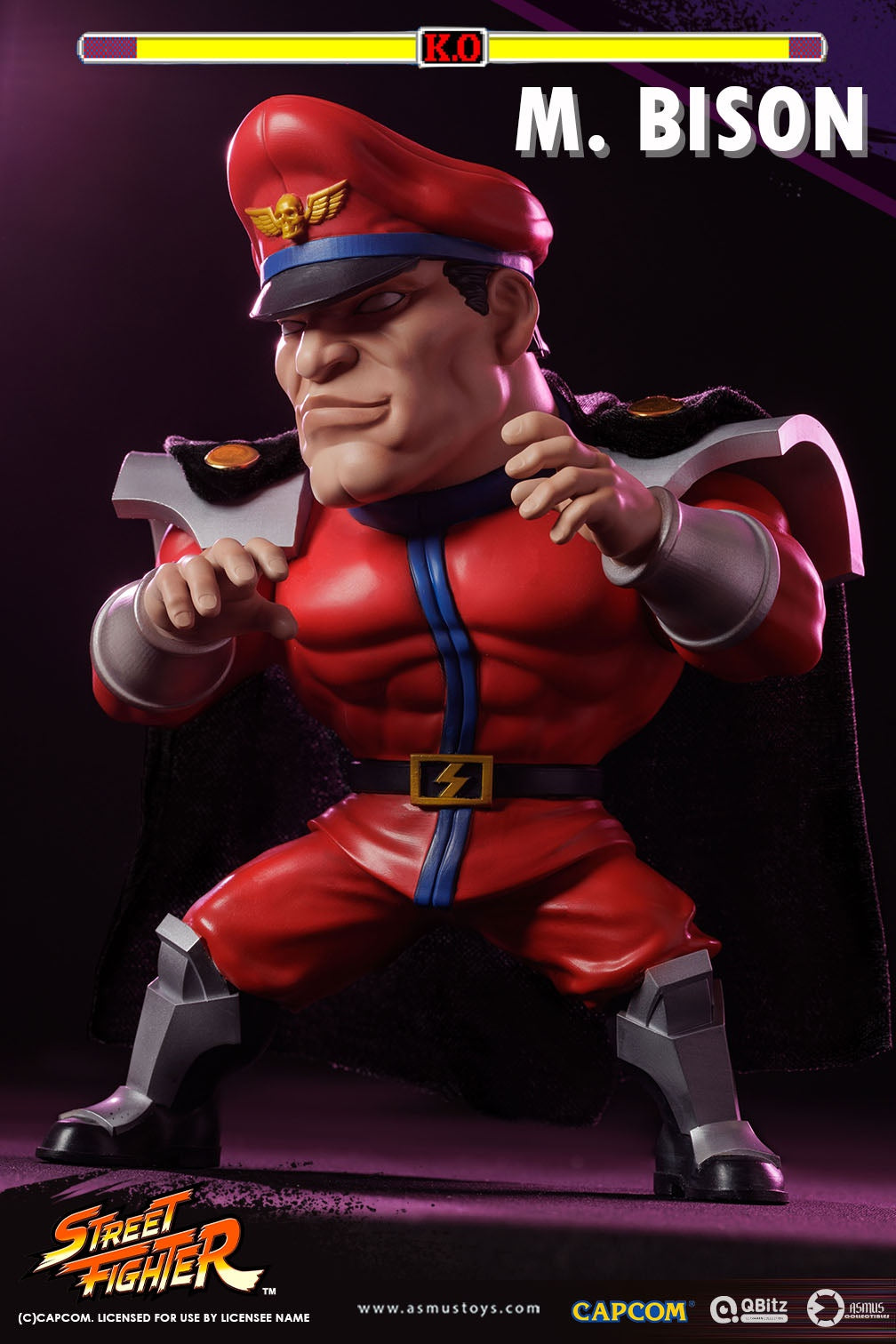 PRE-ORDER Asmus Toys - QBitz XL - Street Fighter - M. Bison