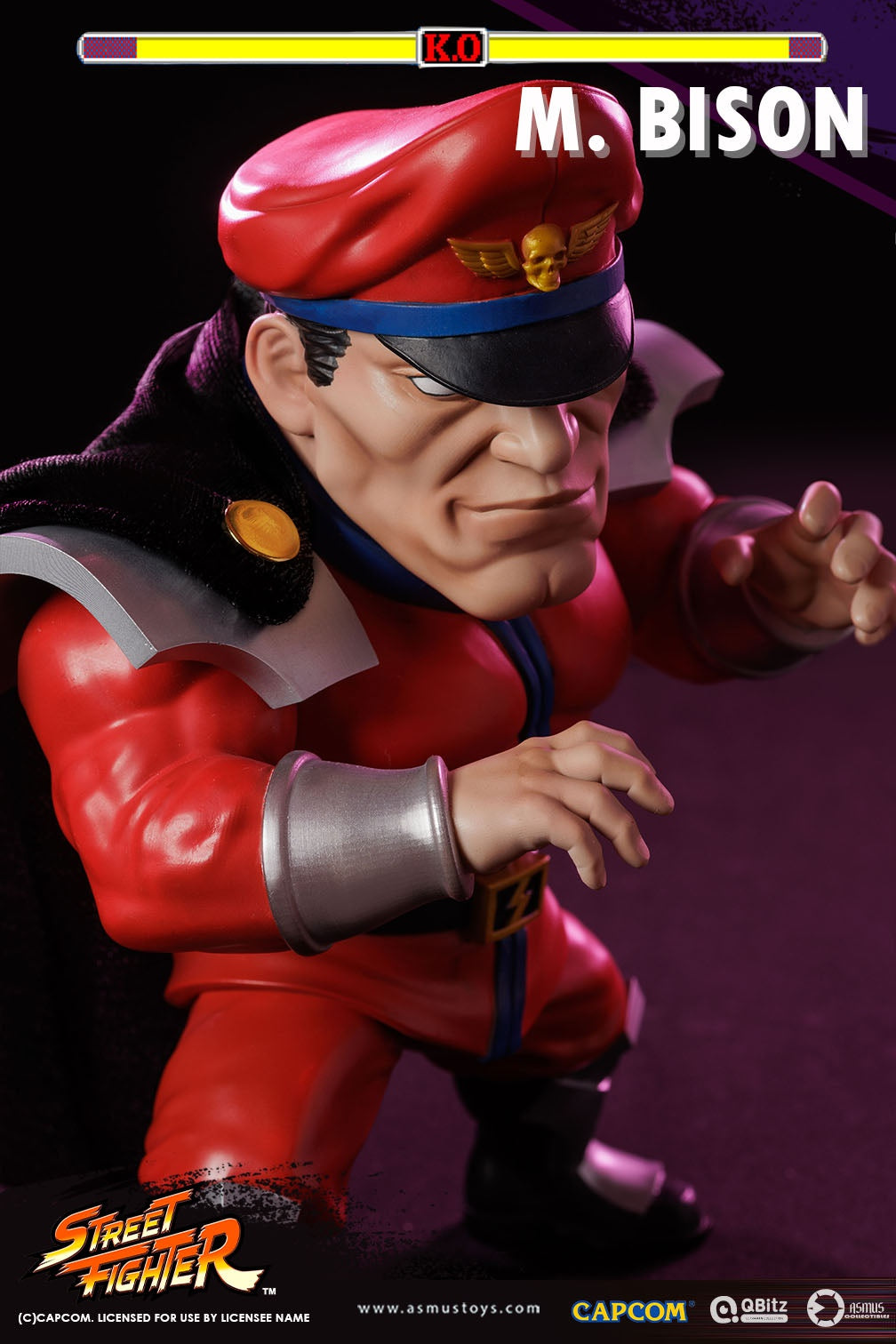 PRE-ORDER Asmus Toys - QBitz XL - Street Fighter - M. Bison