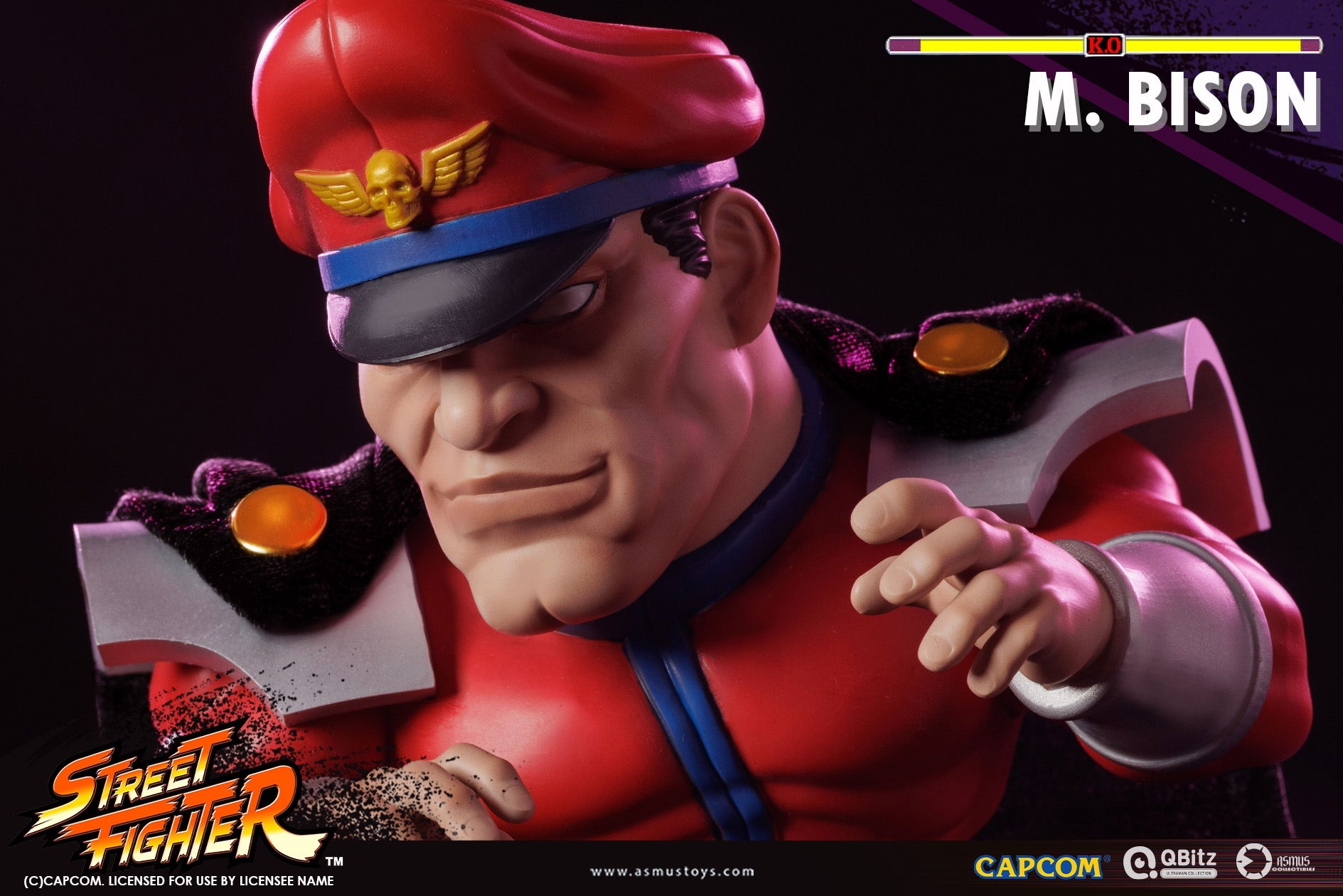 PRE-ORDER Asmus Toys - QBitz XL - Street Fighter - M. Bison