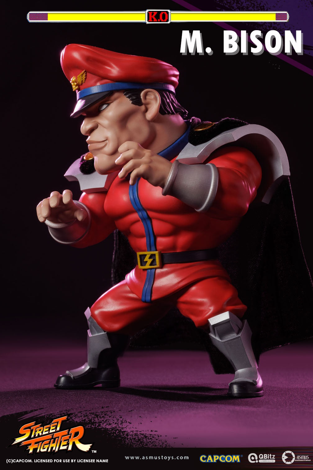 PRE-ORDER Asmus Toys - QBitz XL - Street Fighter - M. Bison