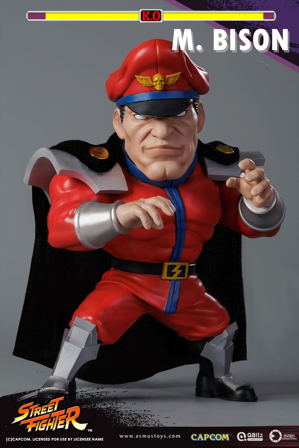 PRE-ORDER Asmus Toys - QBitz XL - Street Fighter - M. Bison