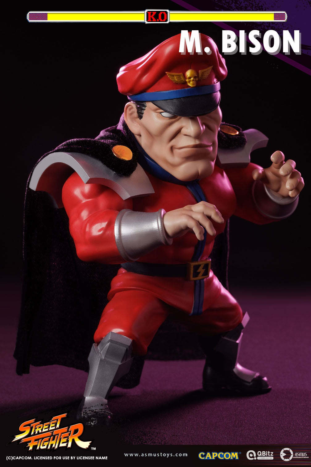 PRE-ORDER Asmus Toys - QBitz XL - Street Fighter - M. Bison