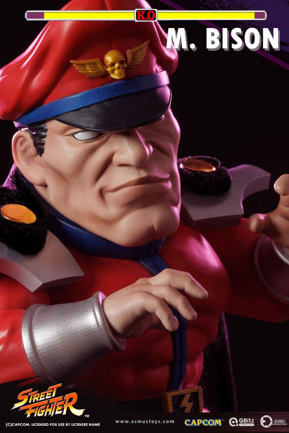 PRE-ORDER Asmus Toys - QBitz XL - Street Fighter - M. Bison