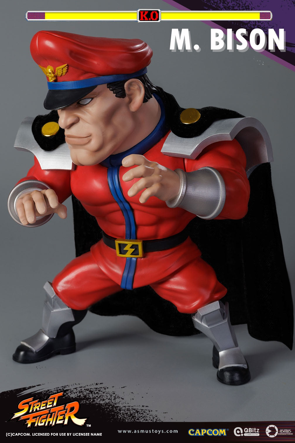 PRE-ORDER Asmus Toys - QBitz XL - Street Fighter - M. Bison