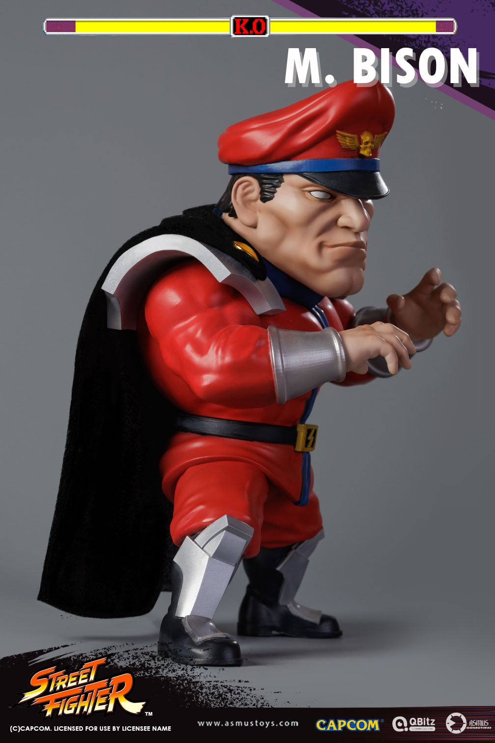 PRE-ORDER Asmus Toys - QBitz XL - Street Fighter - M. Bison