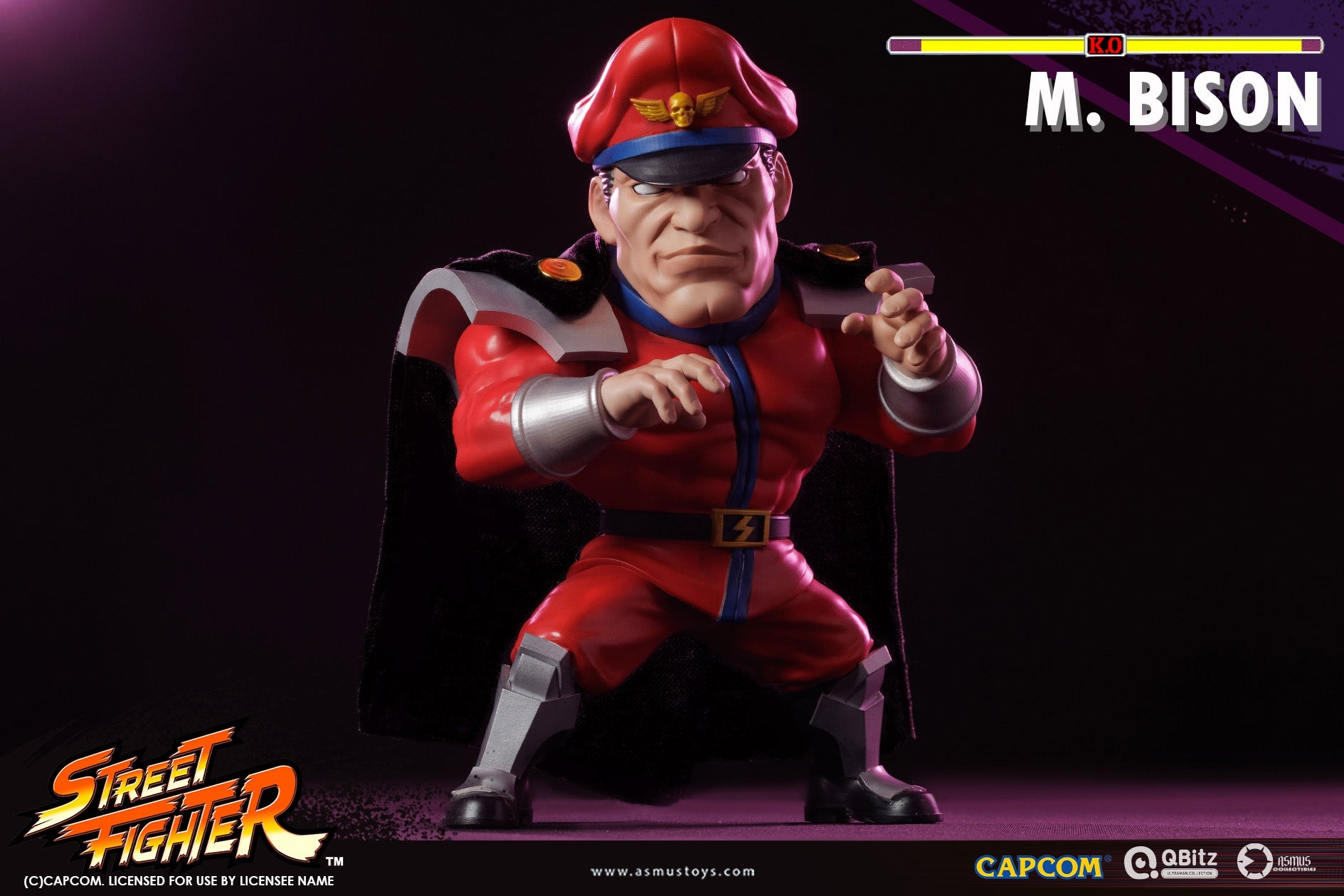 PRE-ORDER Asmus Toys - QBitz XL - Street Fighter - M. Bison