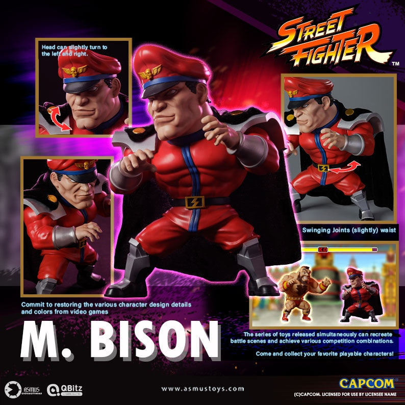 PRE-ORDER Asmus Toys - QBitz XL - Street Fighter - M. Bison