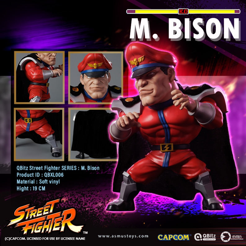 PRE-ORDER Asmus Toys - QBitz XL - Street Fighter - M. Bison