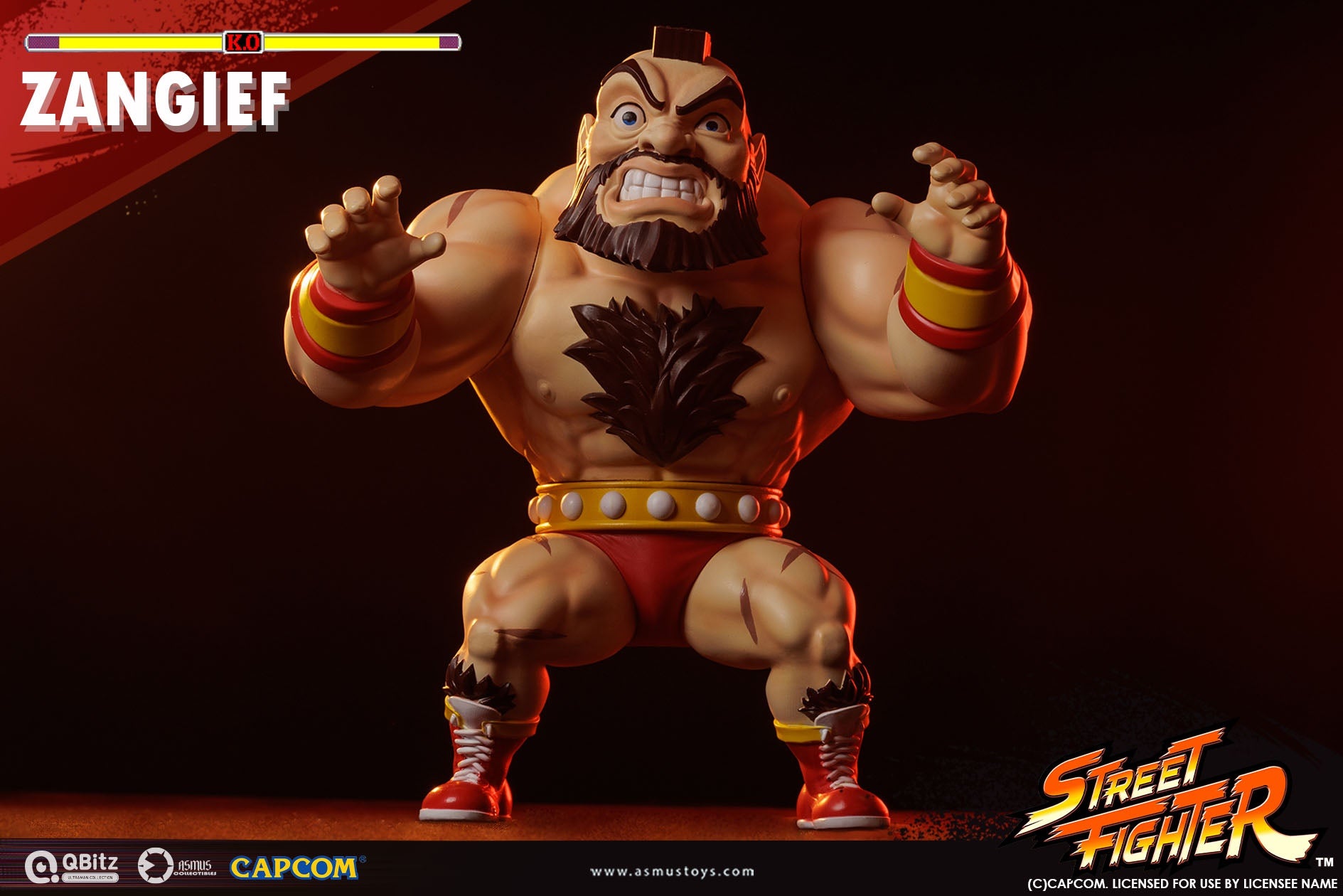 PRE-ORDER Asmus Toys - QBitz XL - Street Fighter - Zangief