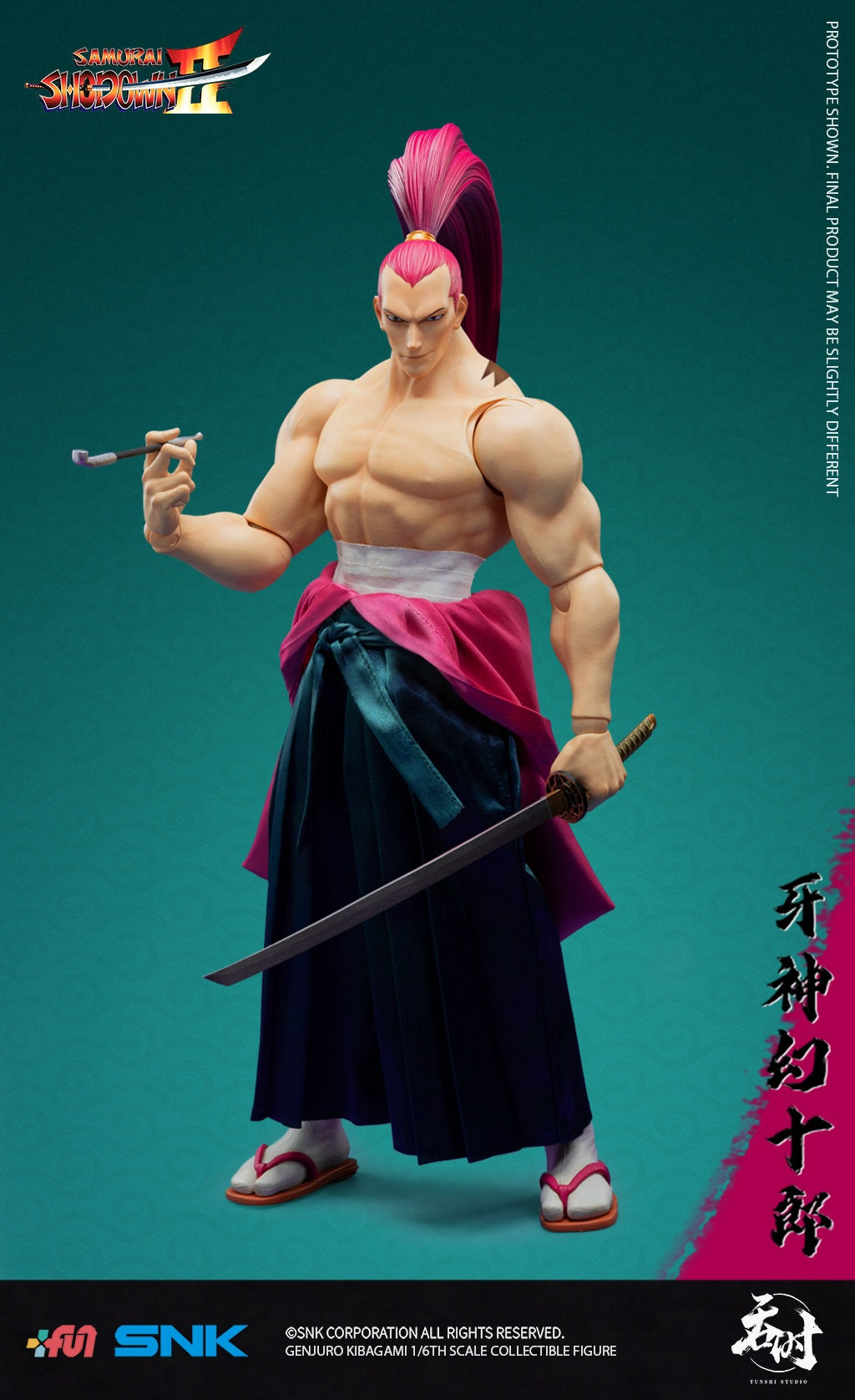 PRE-ORDER Tunshi Studio - SAMURAI SHODOWN II – Genjuro Kibagami 1/6