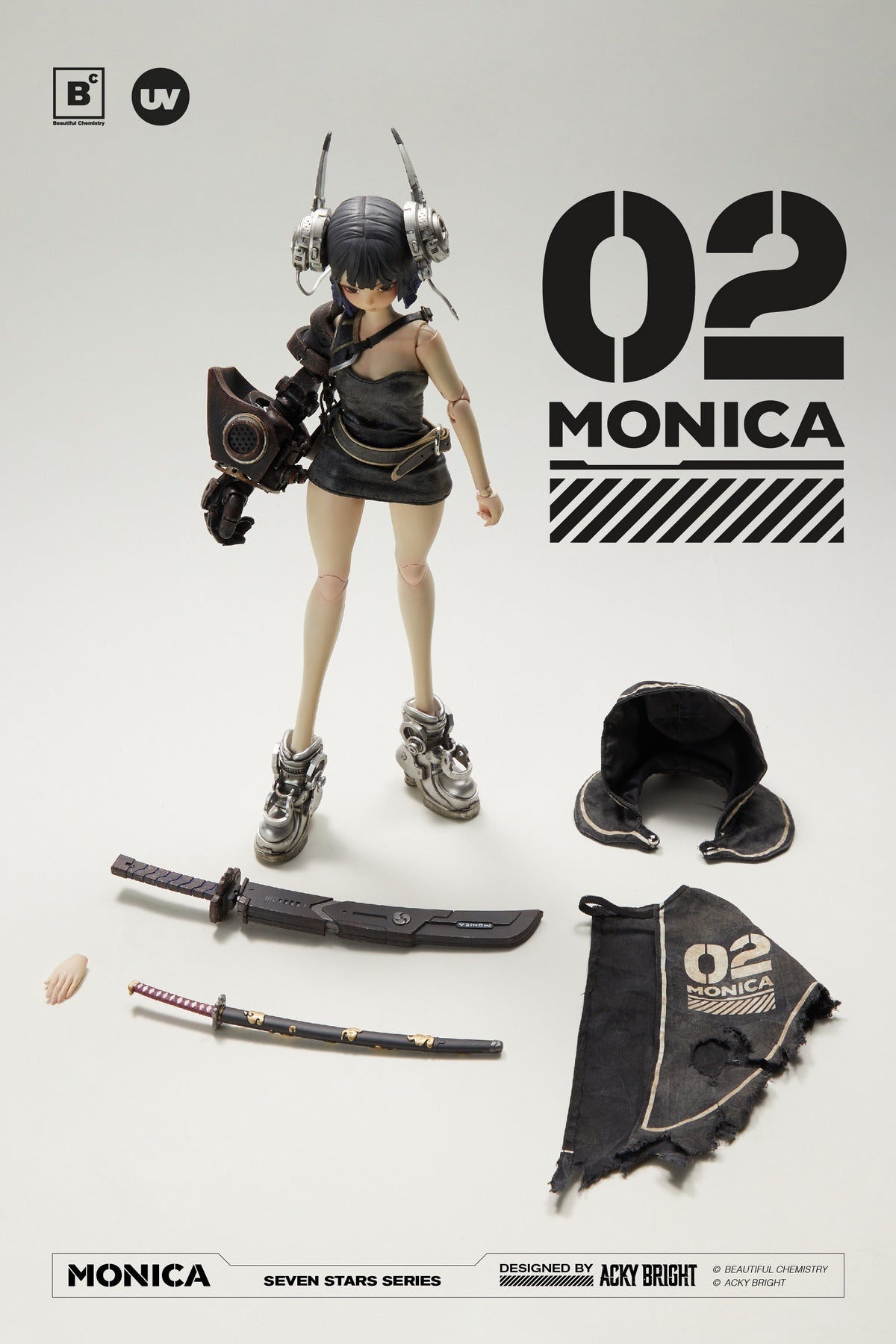 PRE-ORDER Underverse - Beautiful Chemistry x Acky Bright Seven Stars Series No.02 - Monica 1/6
