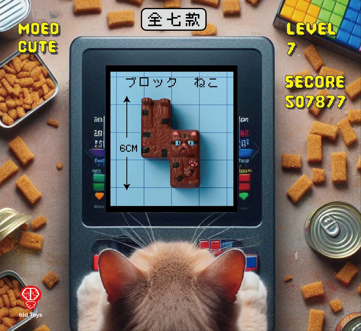 PRE-ORDER Bid Toys - Cube Cat 3D Magnet [Box of 7]