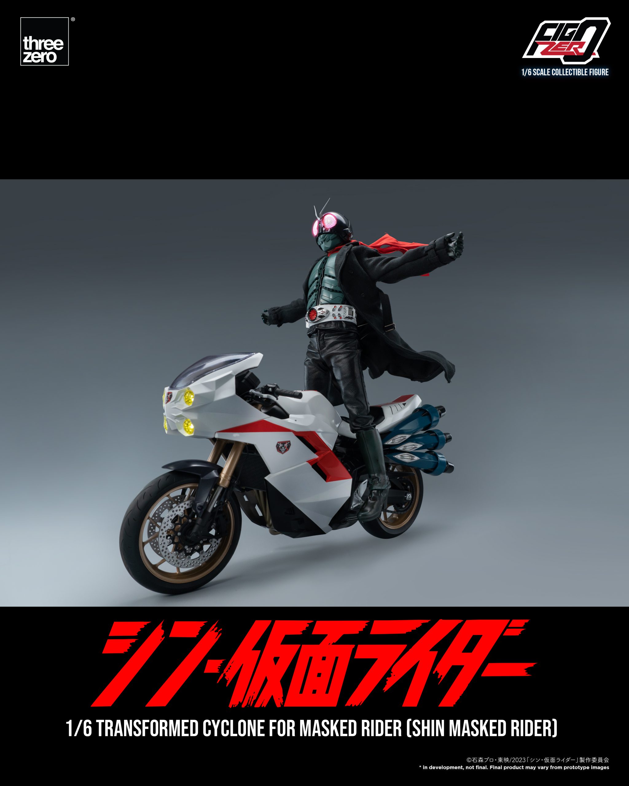 PRE-ORDER threezero - FigZero - Shin Kamen Rider - Transformed Cyclone 1/6
