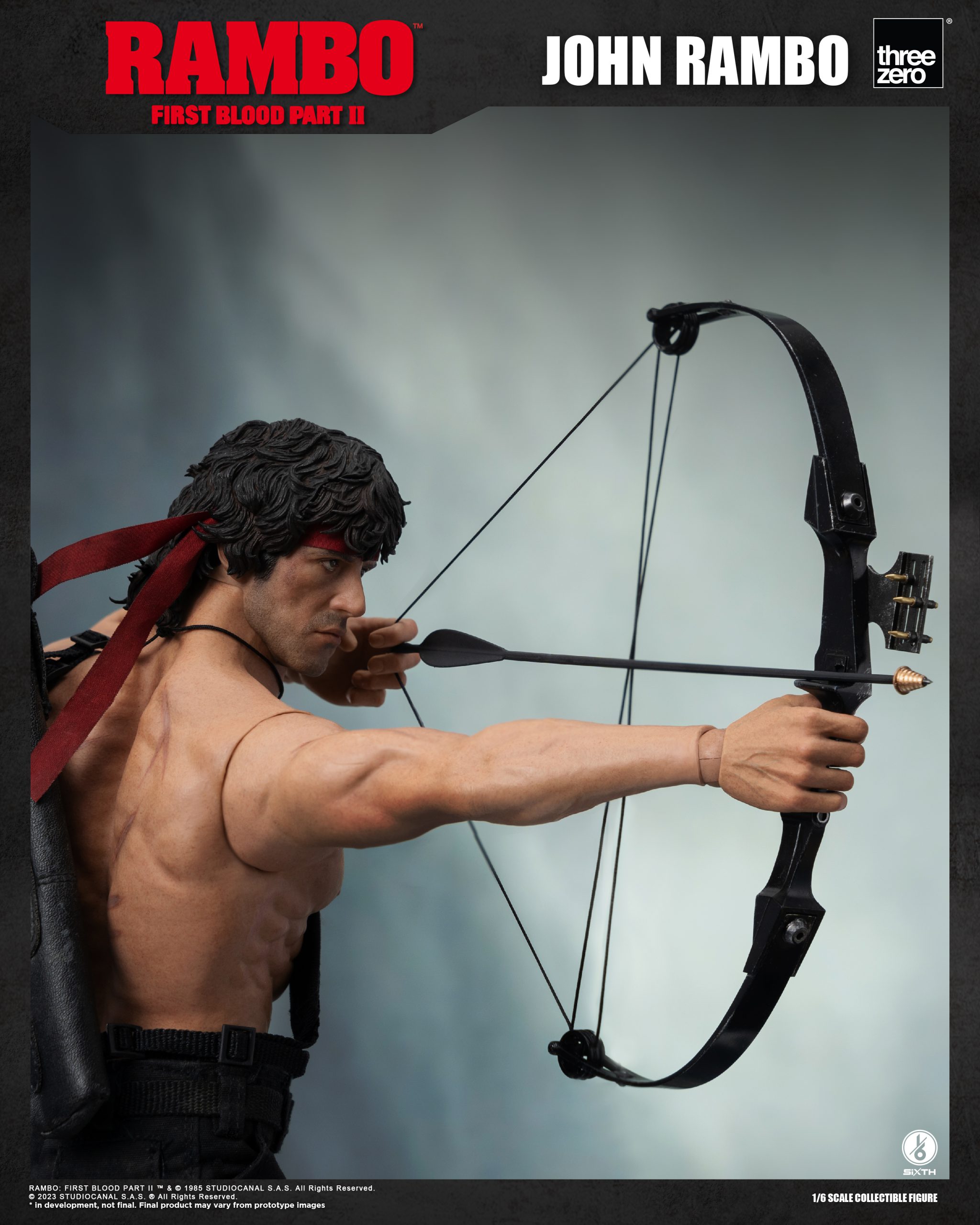 PRE-ORDER threezero - Rambo: First Blood Part II - John Rambo 1/6