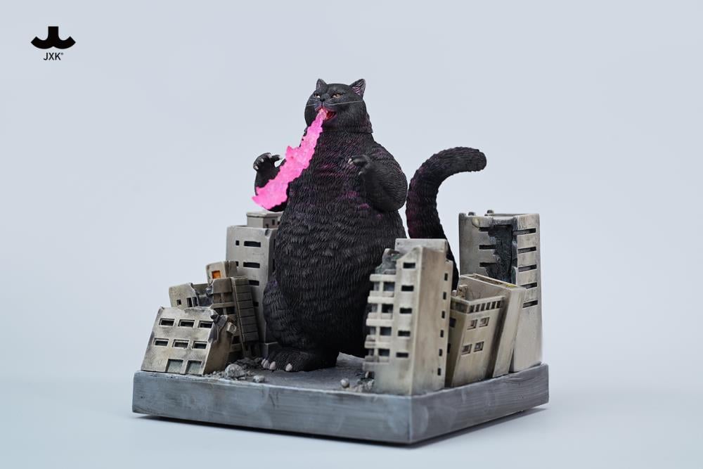 PRE-ORDER JXK Studio - Kitty Kaiju - Meowzilla: Destroyed City Diorama
