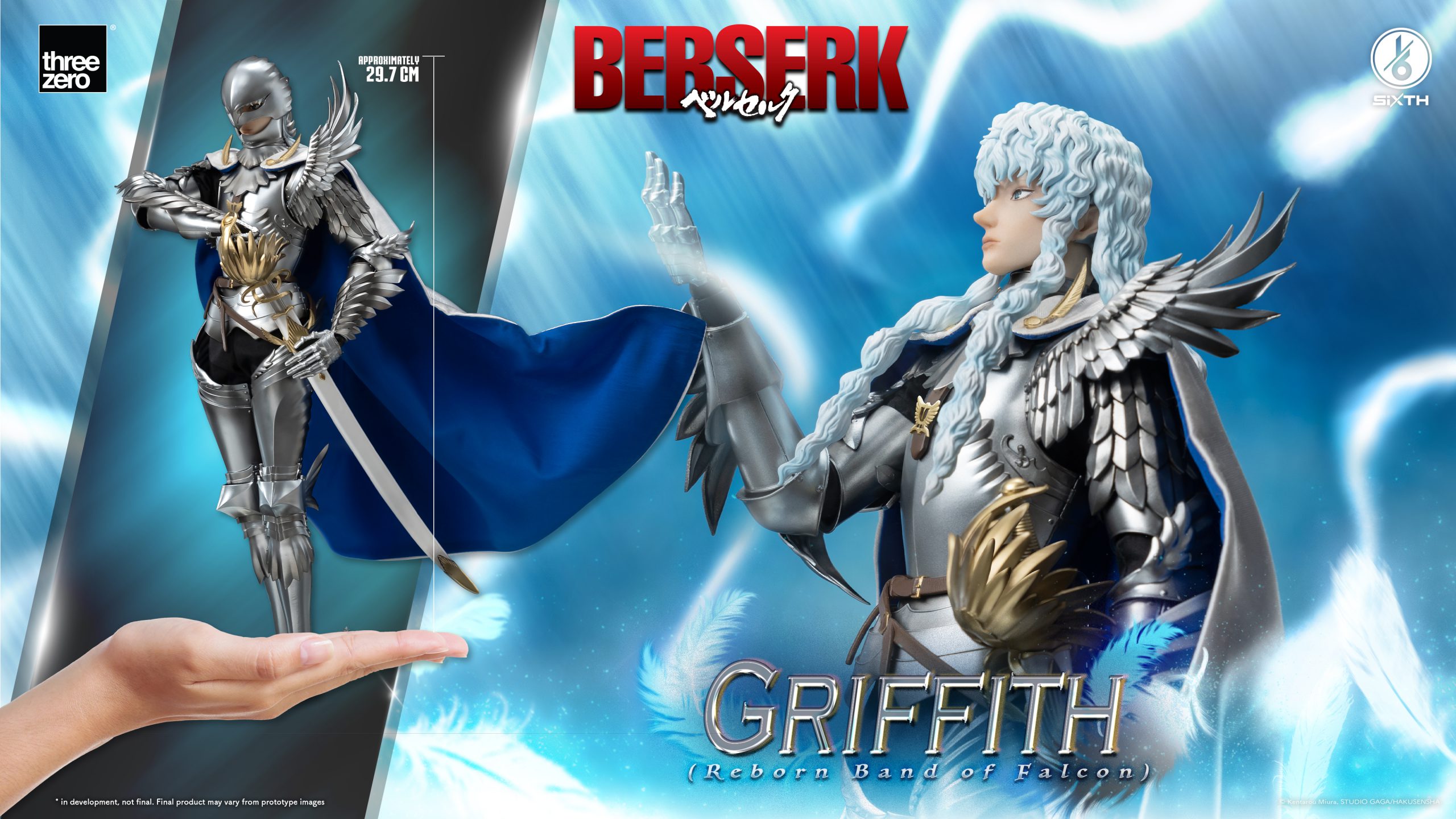 PRE-ORDER threezero - BERSERK - Griffith: Reborn Band of Falcon 1/6