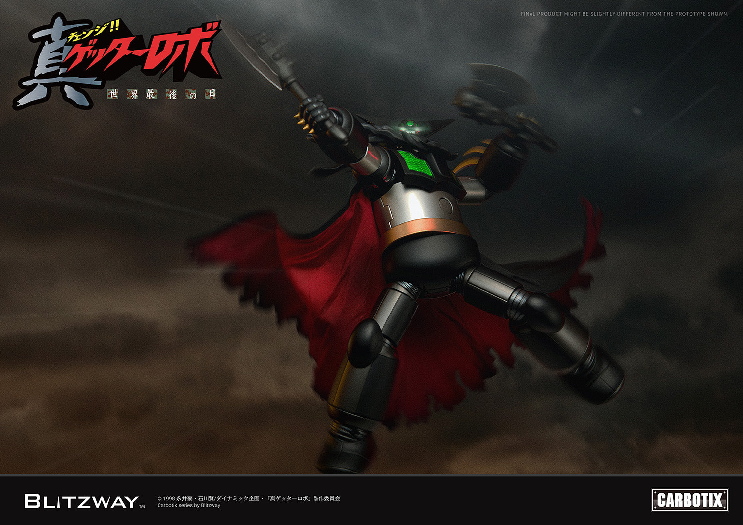 PRE-ORDER Blitzway - Carbotix - Getter Robo Armageddon - Black Getter