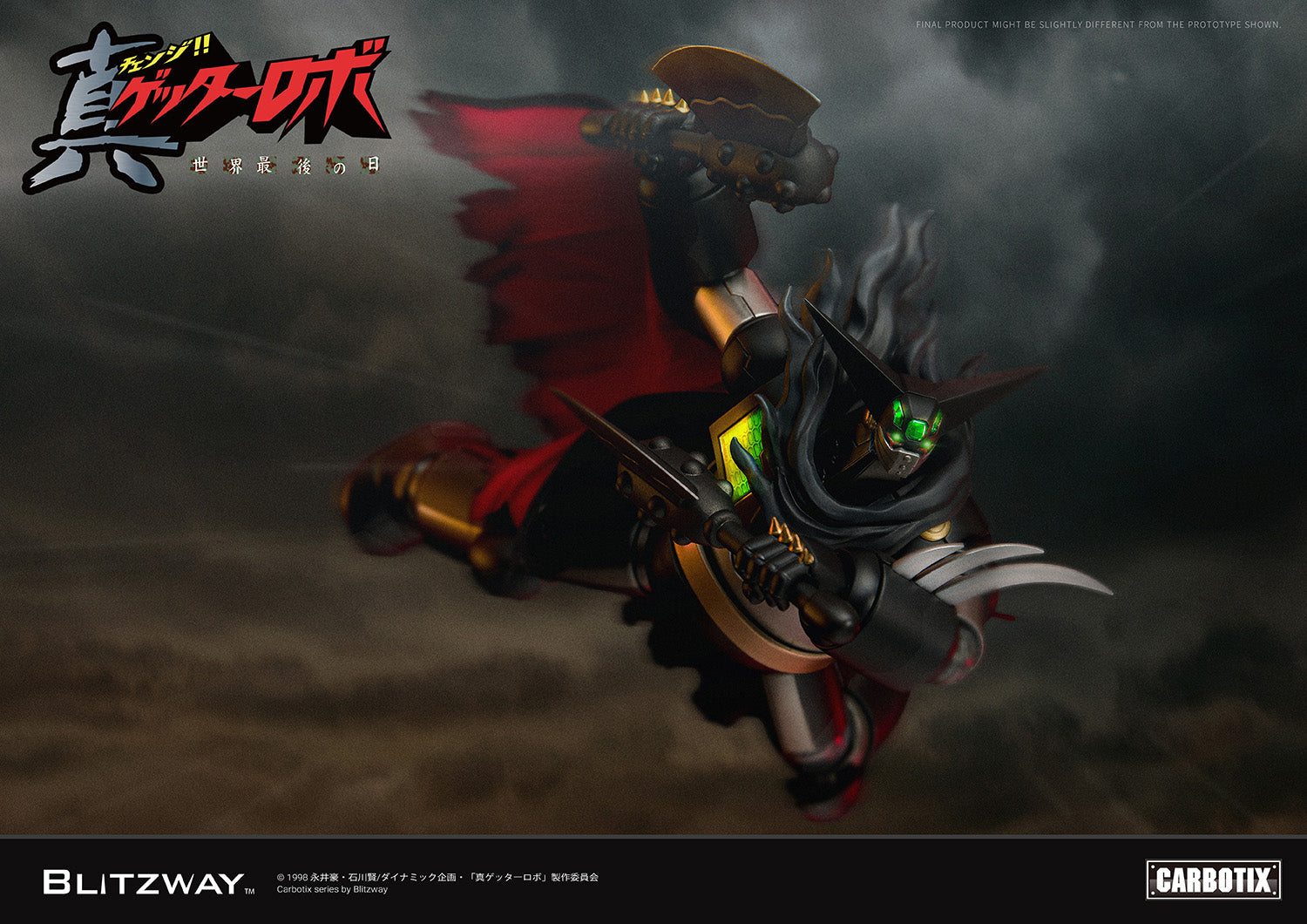 PRE-ORDER Blitzway - Carbotix - Getter Robo Armageddon - Black Getter