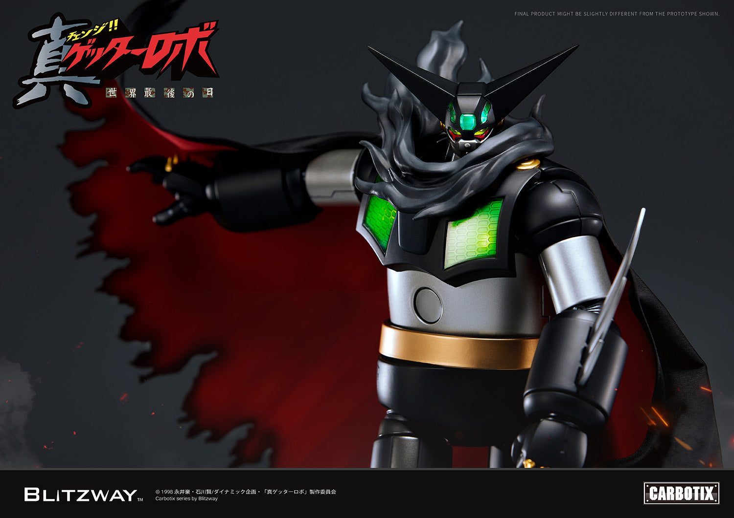 PRE-ORDER Blitzway - Carbotix - Getter Robo Armageddon - Black Getter