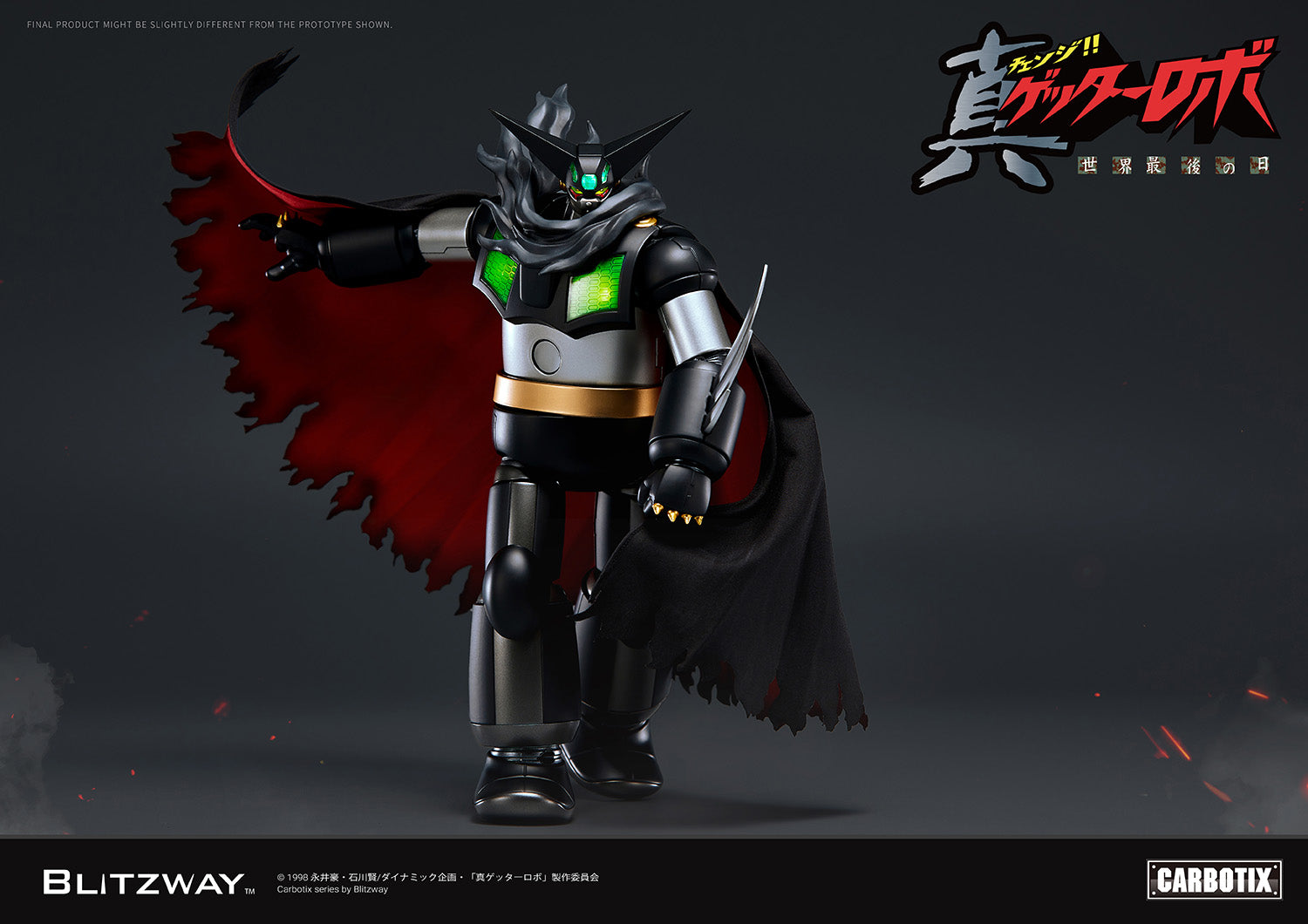 PRE-ORDER Blitzway - Carbotix - Getter Robo Armageddon - Black Getter