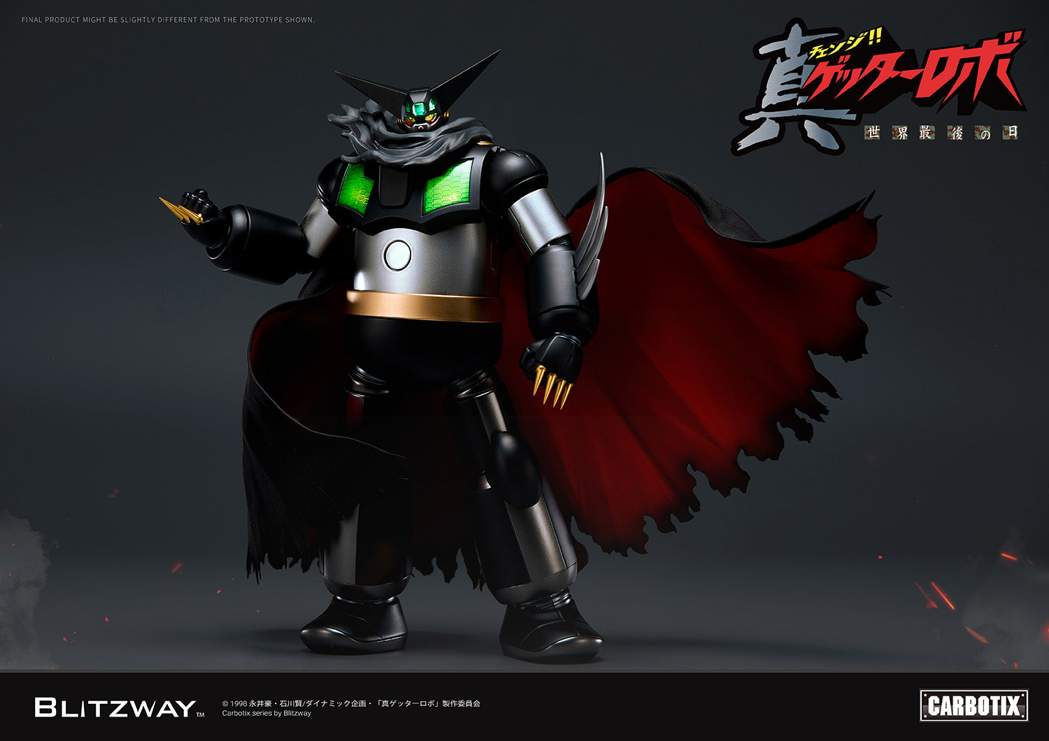 PRE-ORDER Blitzway - Carbotix - Getter Robo Armageddon - Black Getter