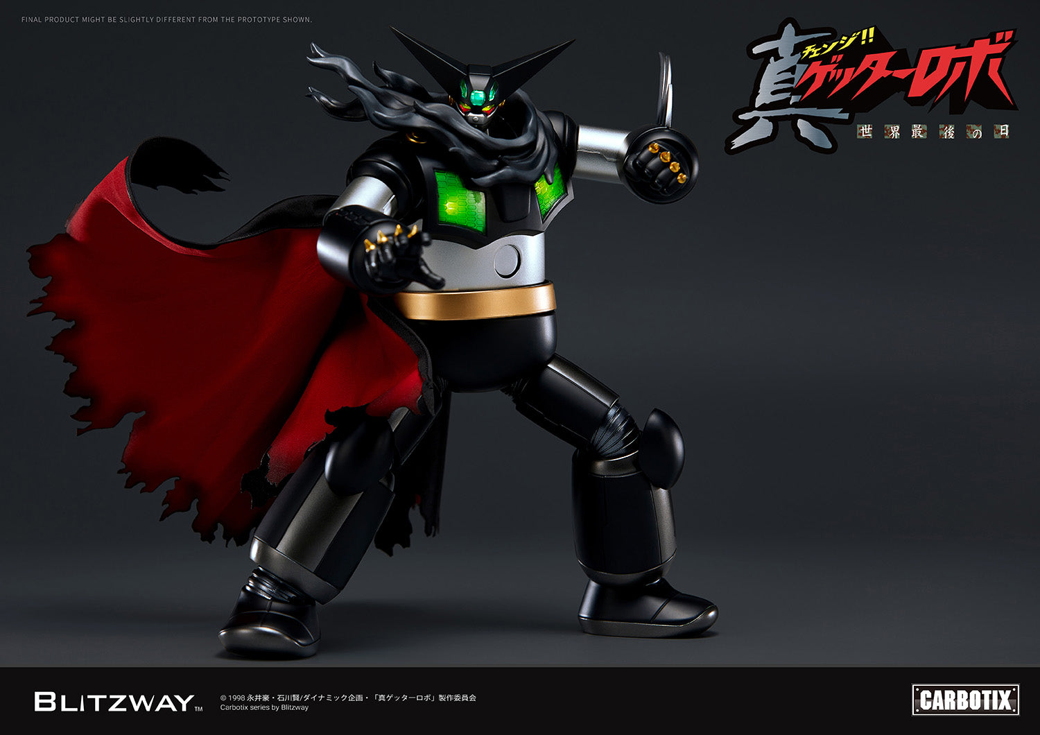PRE-ORDER Blitzway - Carbotix - Getter Robo Armageddon - Black Getter
