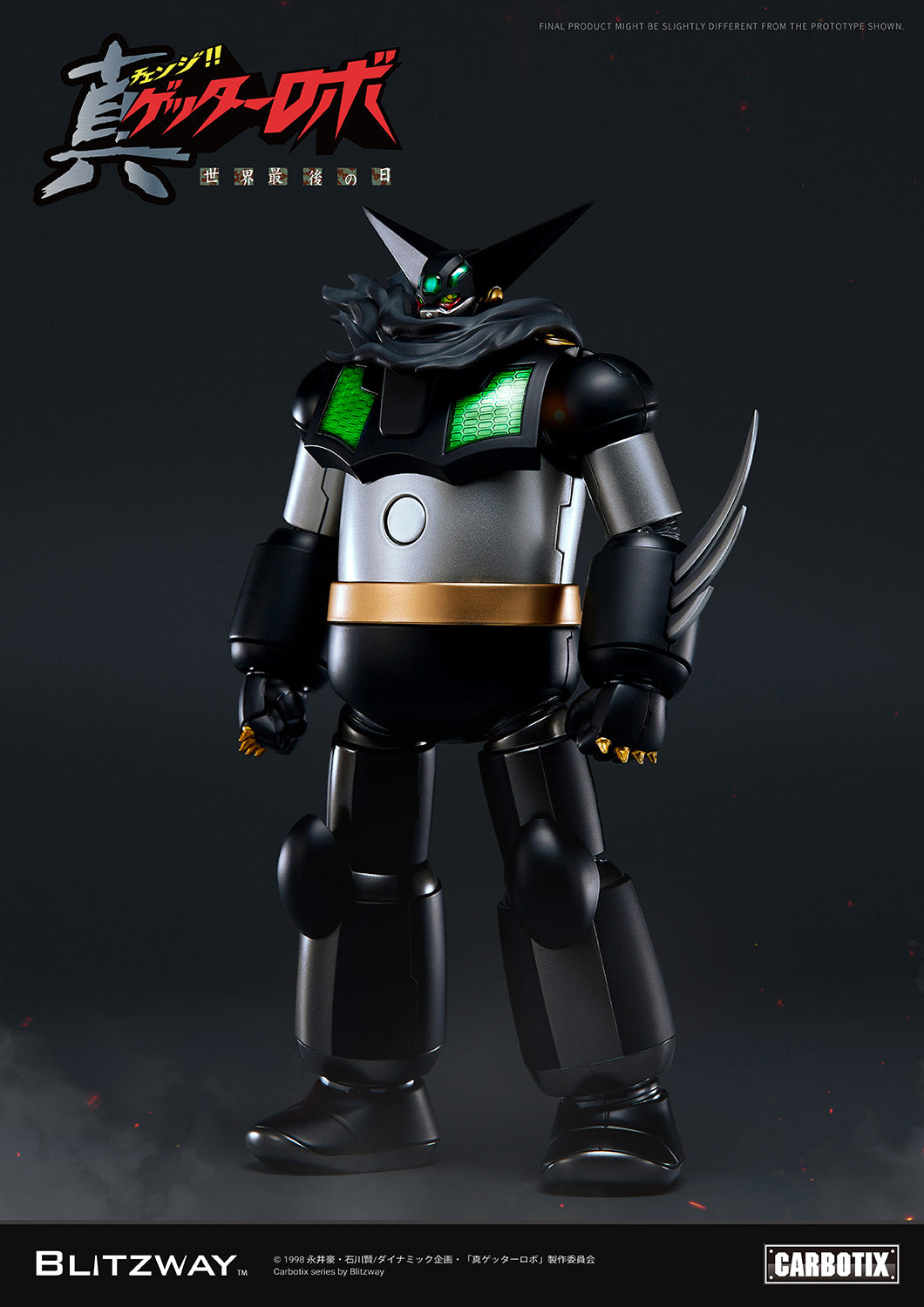 PRE-ORDER Blitzway - Carbotix - Getter Robo Armageddon - Black Getter